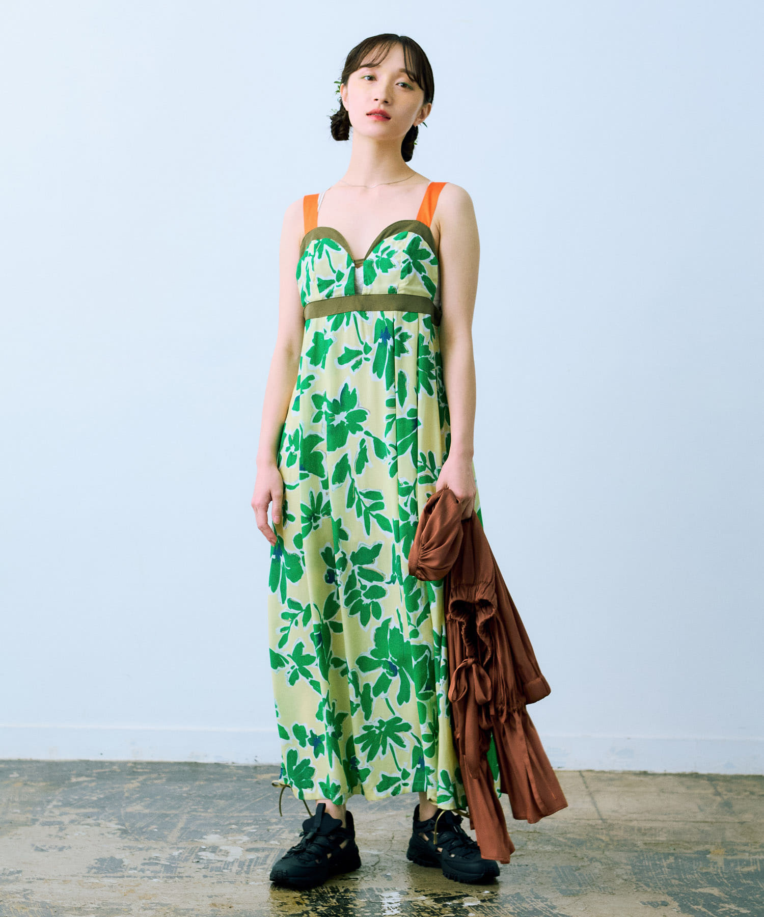 cwtch DRAWSTRING FLOWER DRESS(FREE YELLOW): ワンピース｜URBAN