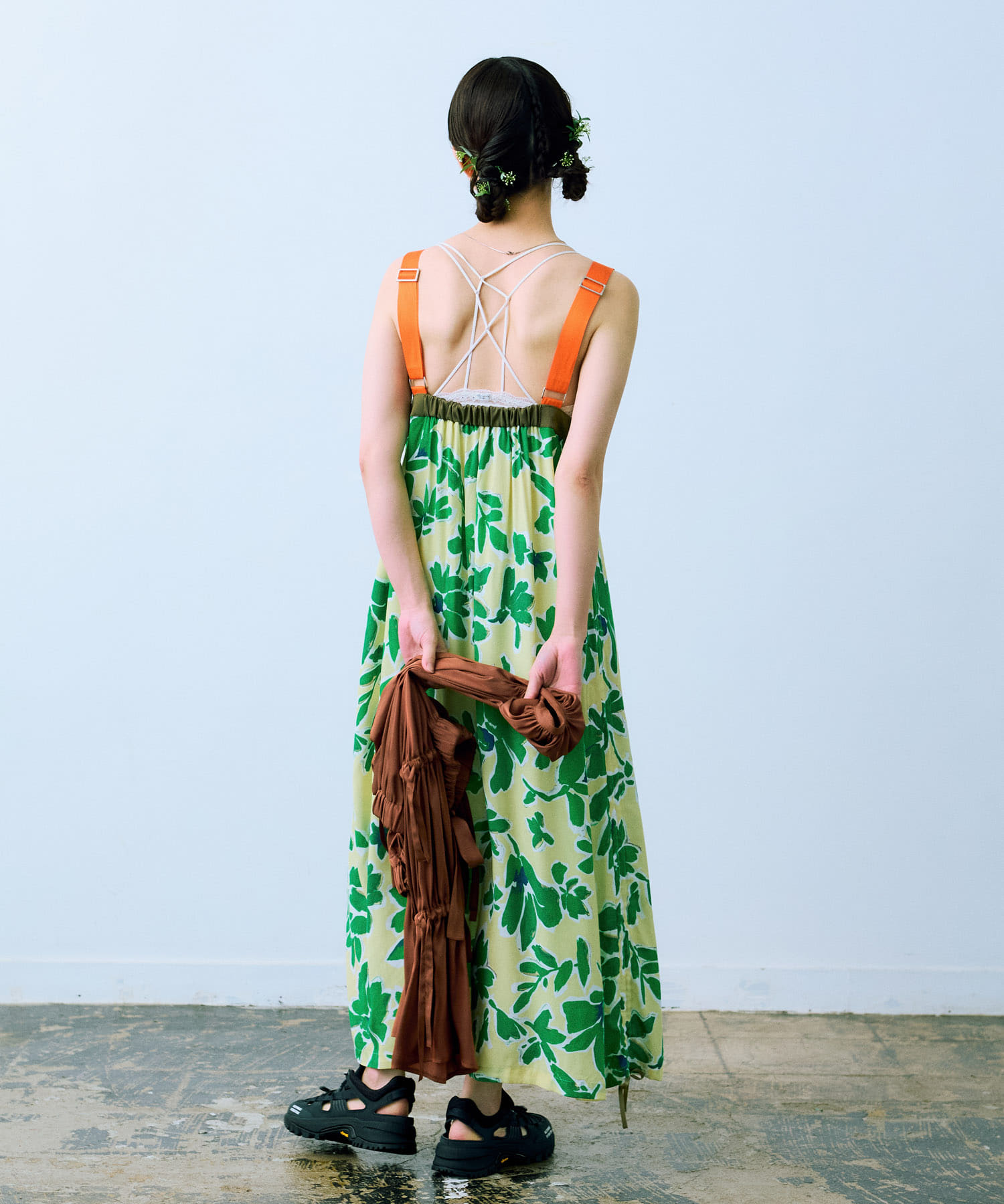 cwtch DRAWSTRING FLOWER DRESS(FREE YELLOW): ワンピース｜URBAN