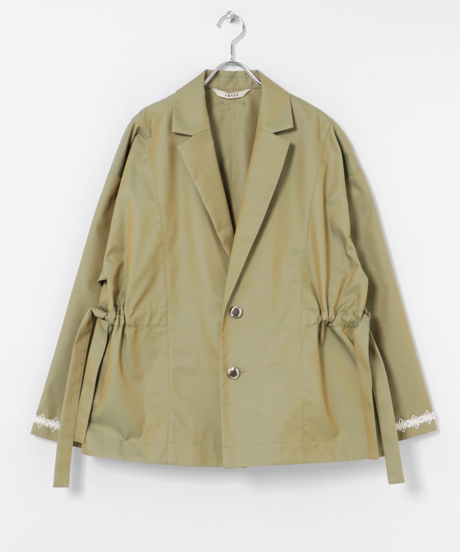 cwtch　DRAWSTRING　JACKET L.KHAKI FREE