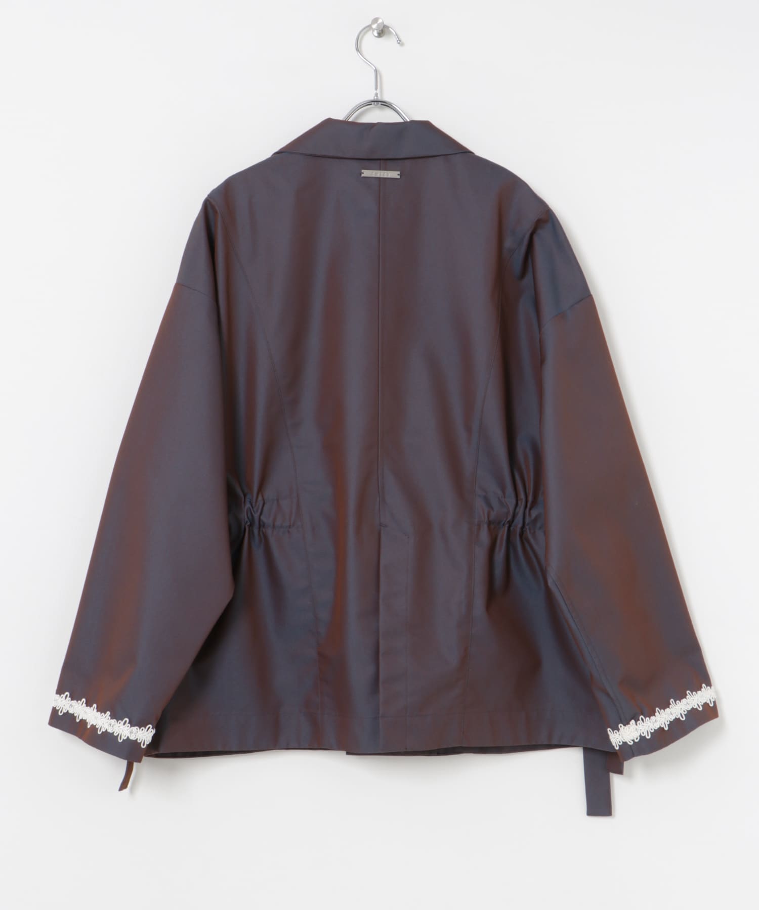 cwtch　DRAWSTRING　JACKET PURPLE FREE