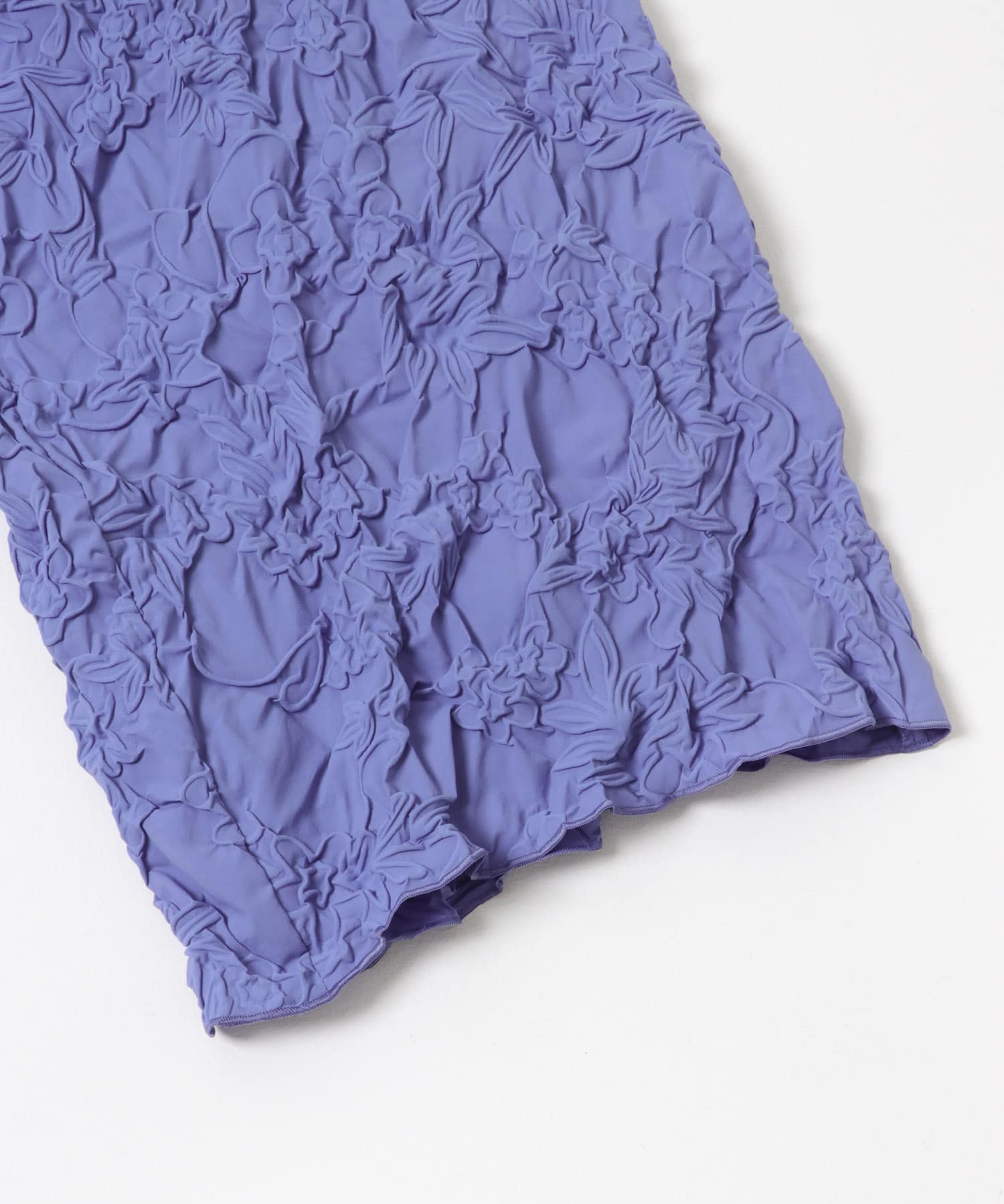 cwtch　SHRINK FLOWER PATTERN PANTS BLUE one