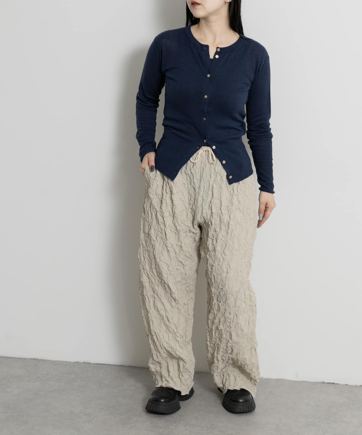 身長：156cm サイズ：one