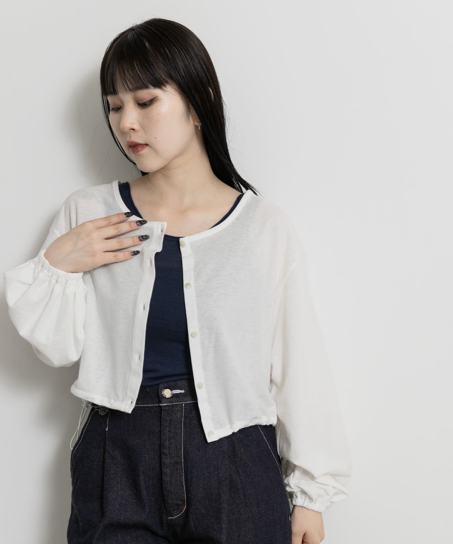 身長：156cm サイズ：one