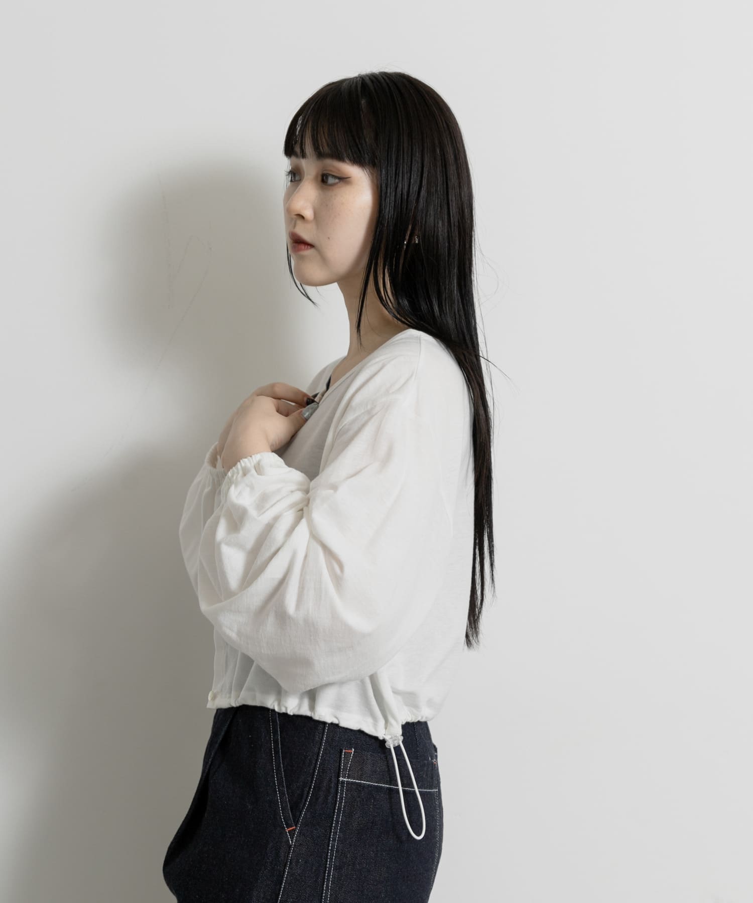 身長：156cm サイズ：one