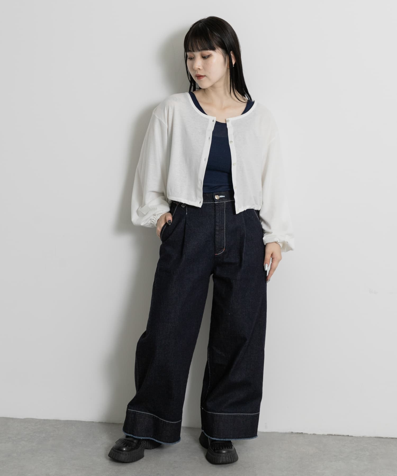 身長：156cm サイズ：one