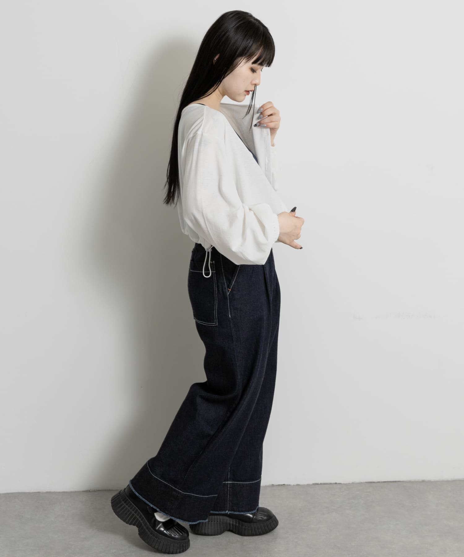 身長：156cm サイズ：one