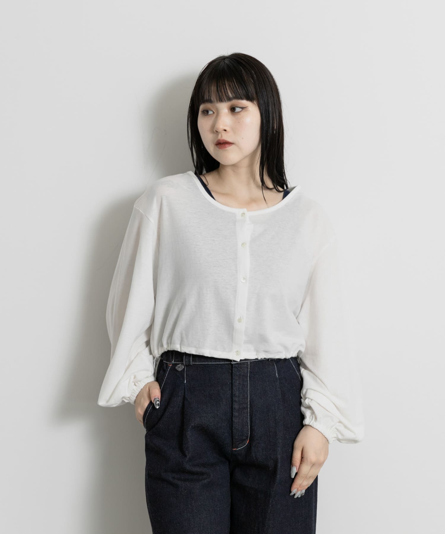 身長：156cm サイズ：one