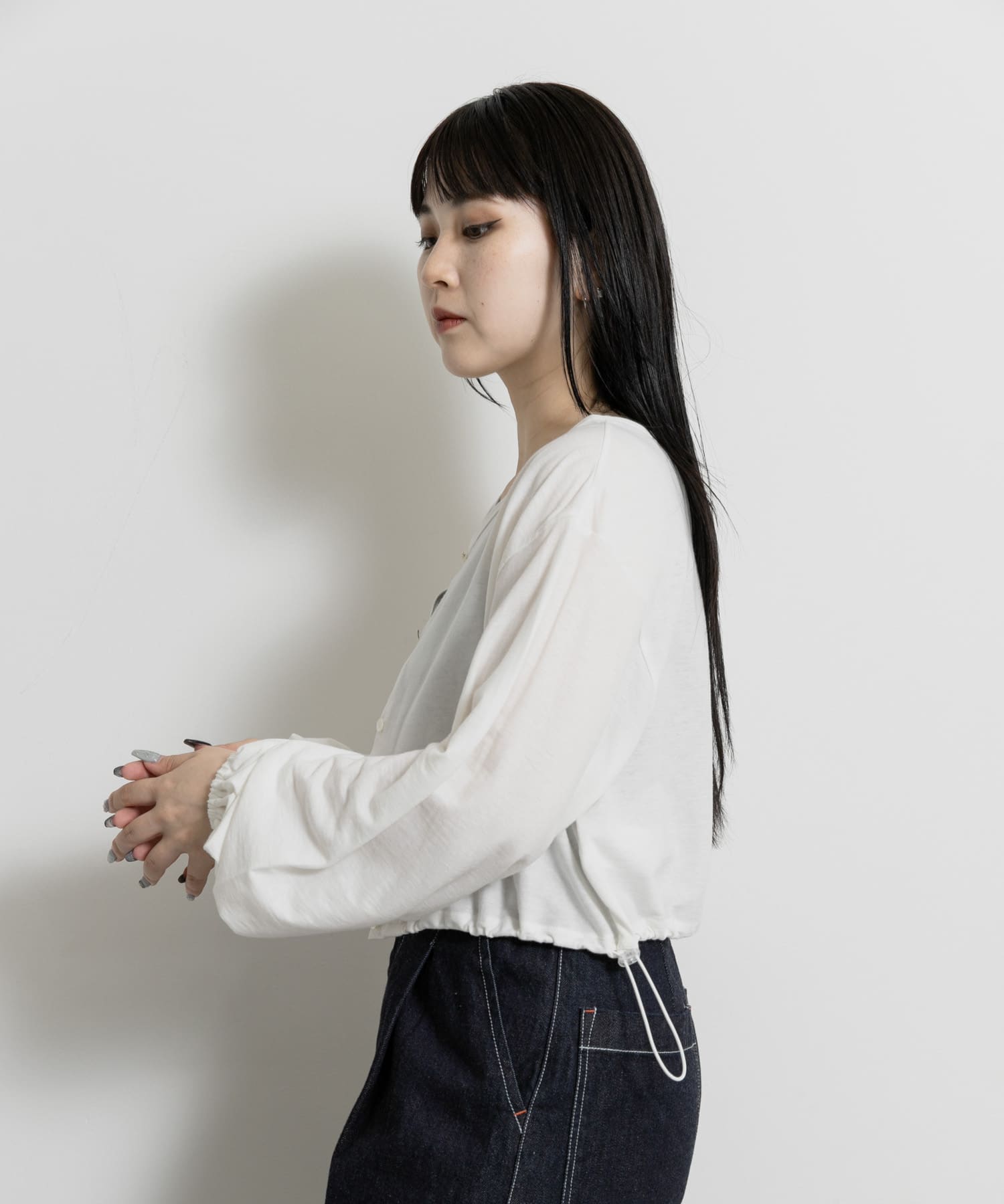 身長：156cm サイズ：one