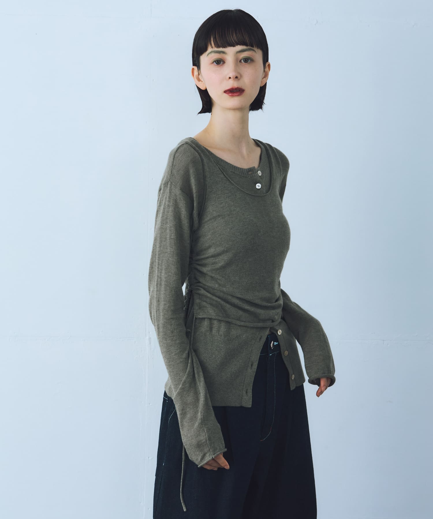 身長：169cm サイズ：one