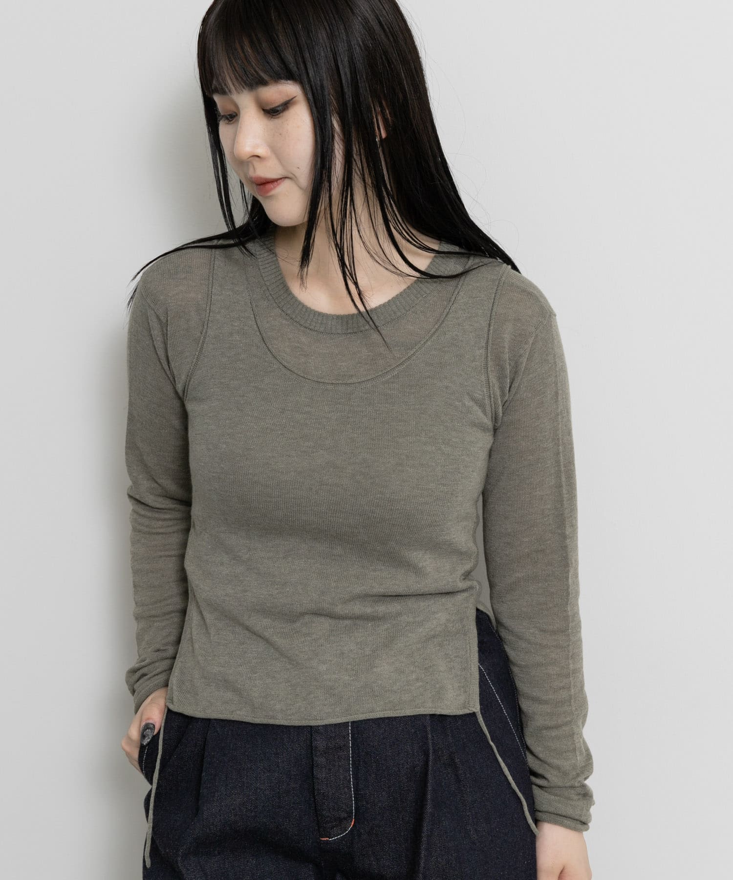 身長：156cm サイズ：one