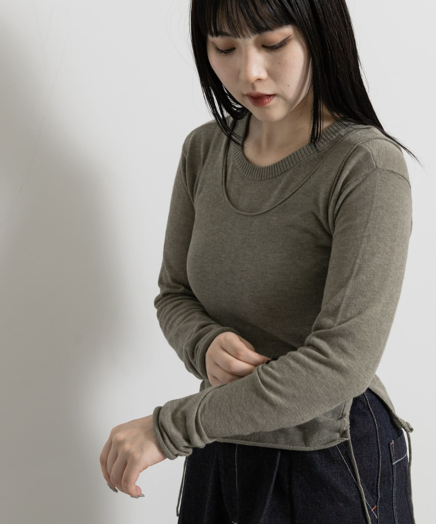 身長：156cm サイズ：one