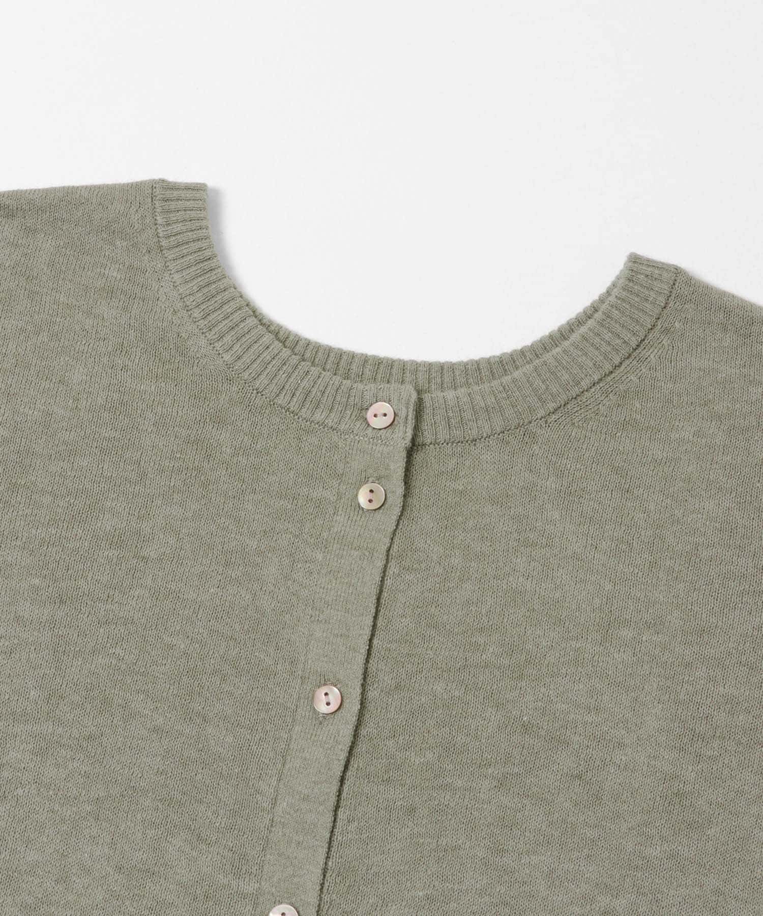 cwtch　LAYERED KNIT TOPS SAGE Free