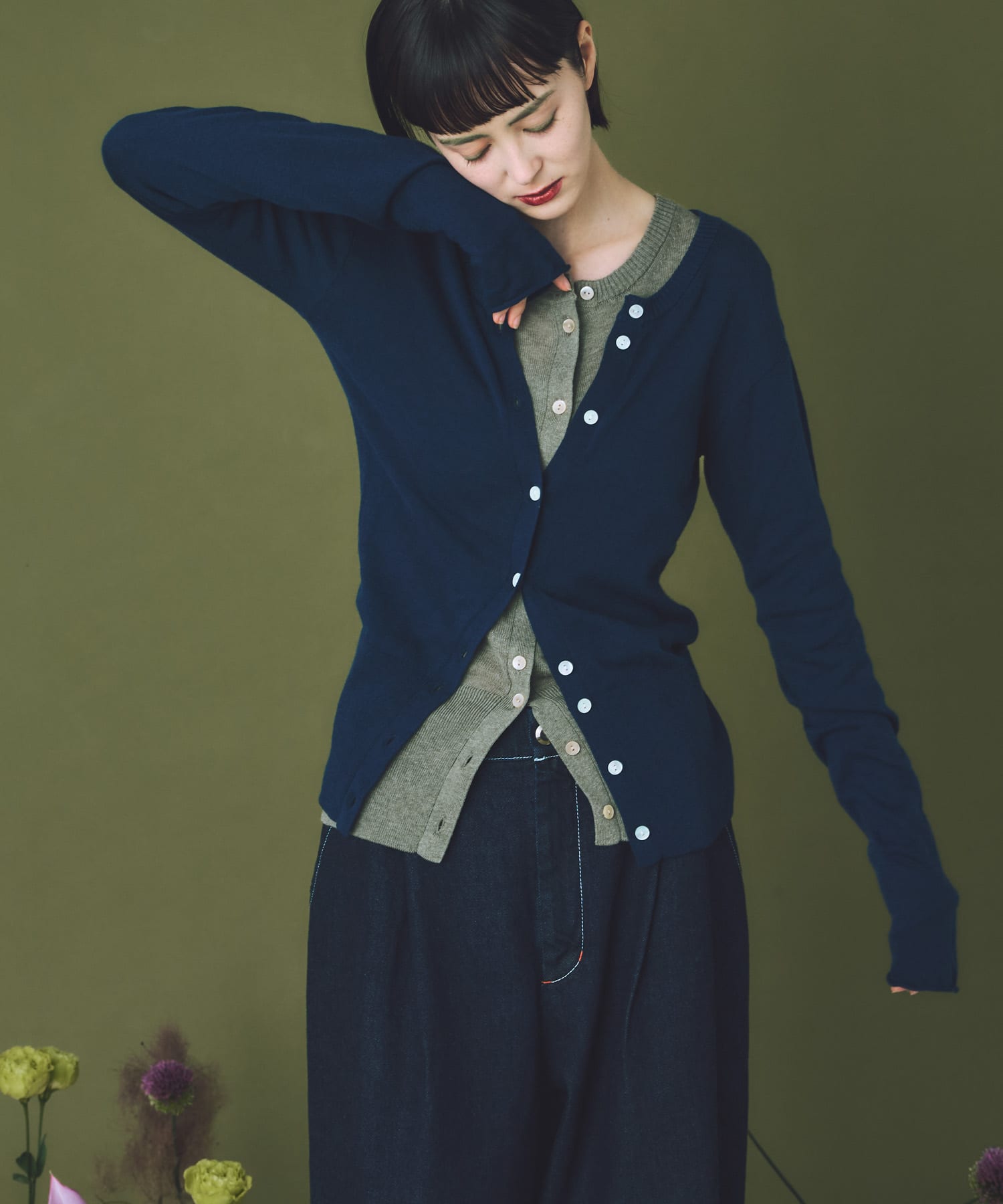 cwtch　LAYERED KNIT TOPS