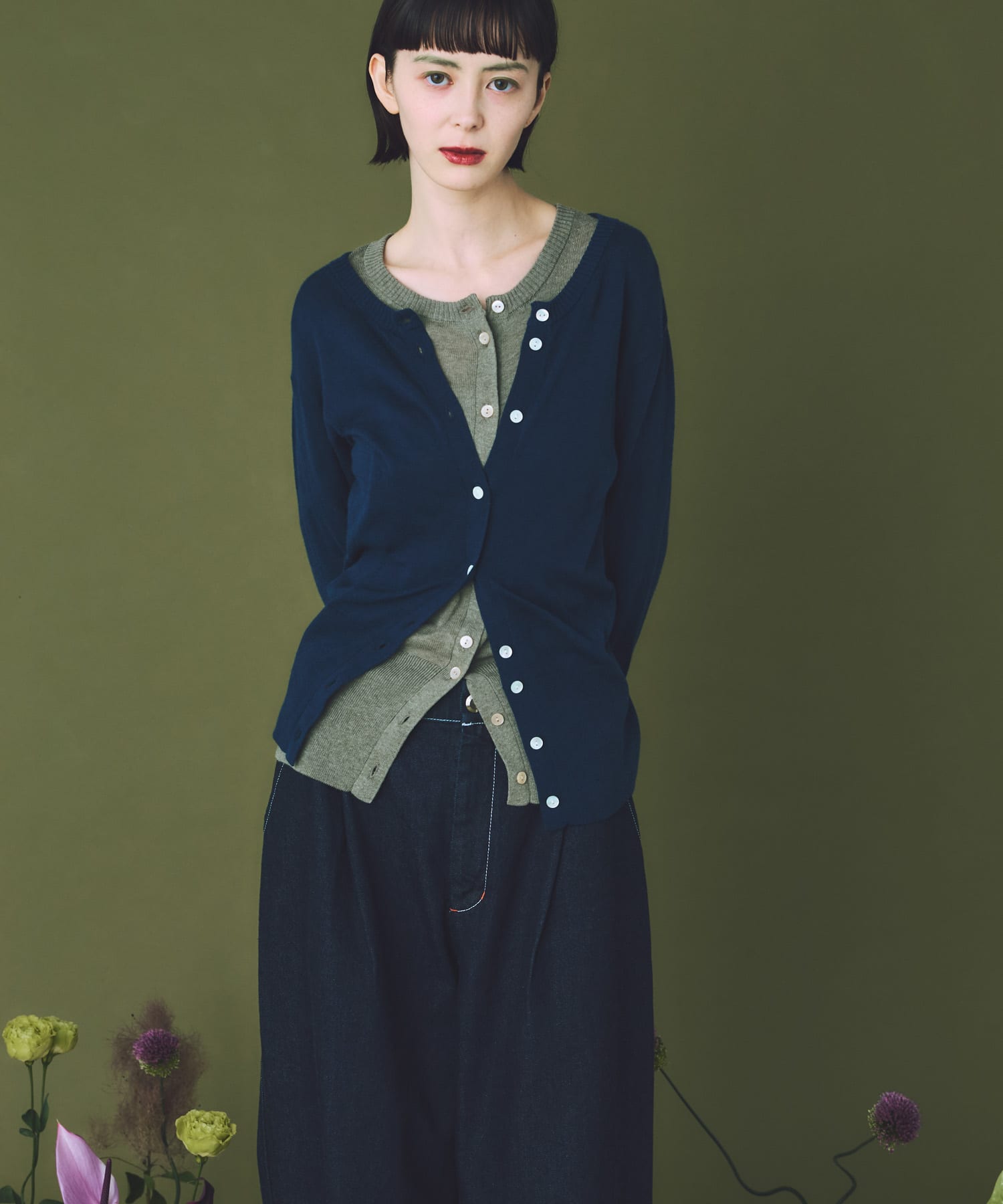 身長：169cm サイズ：one