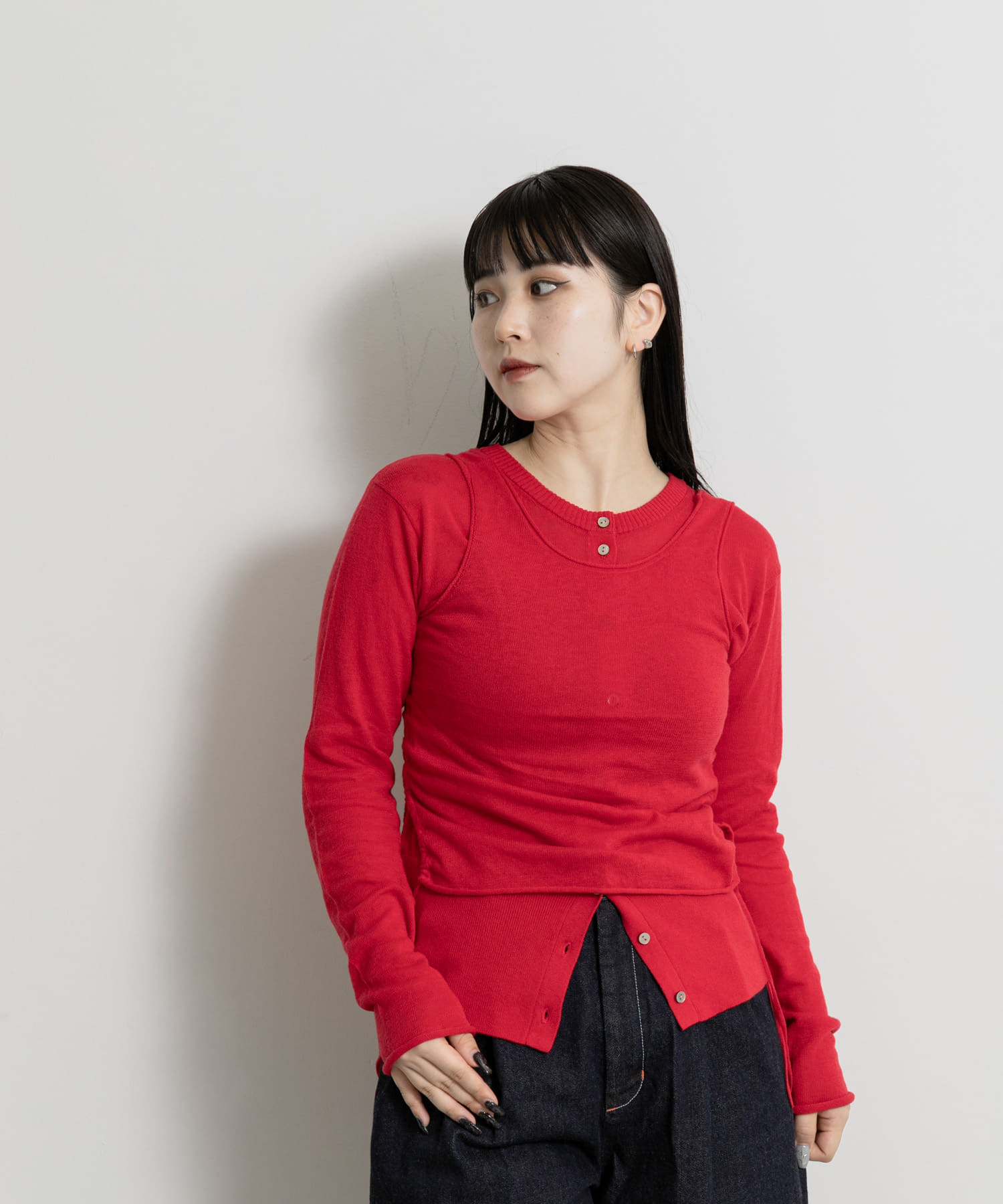 身長：156cm サイズ：one