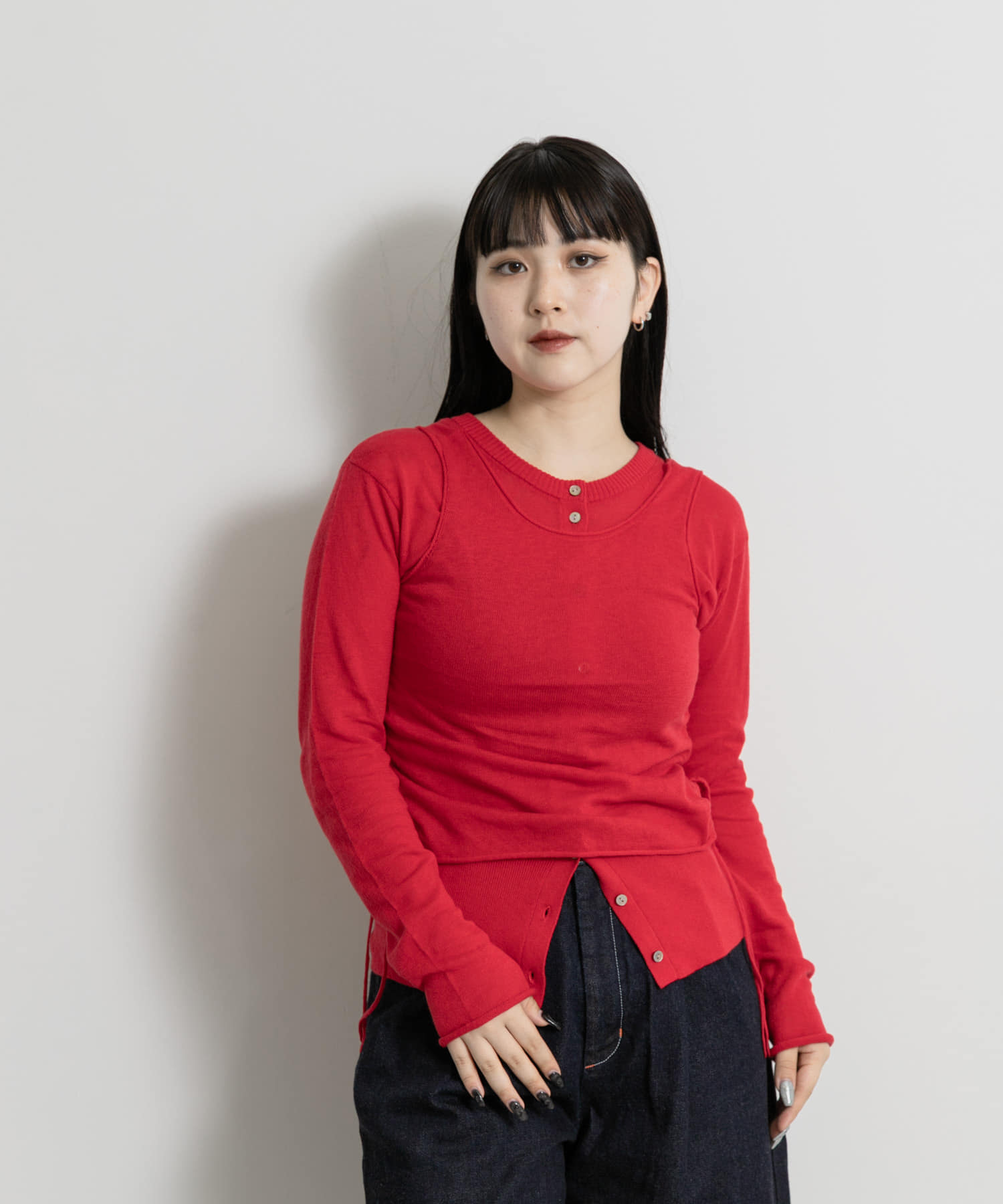 身長：156cm サイズ：one