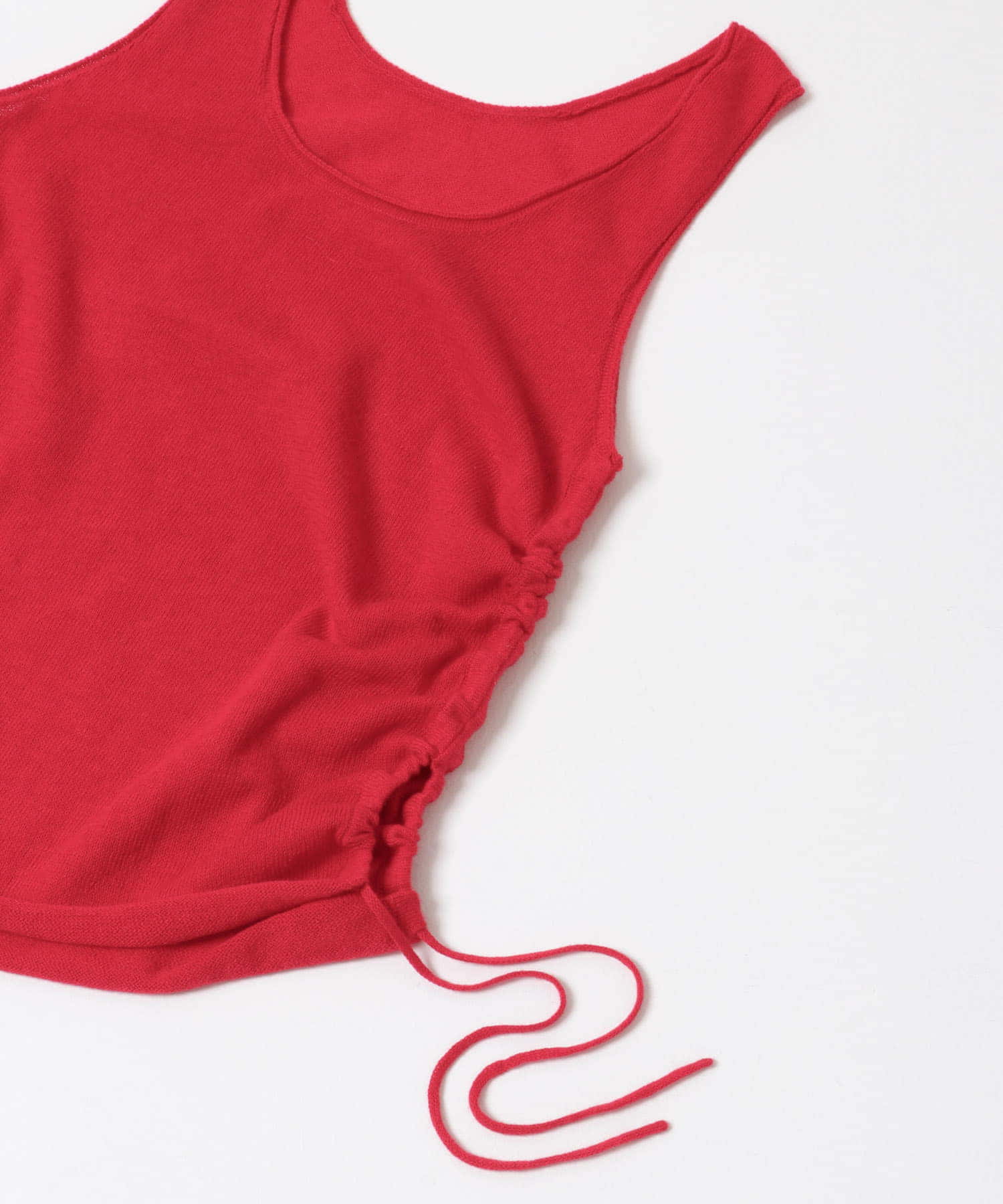 cwtch　LAYERED KNIT TOPS RED Free