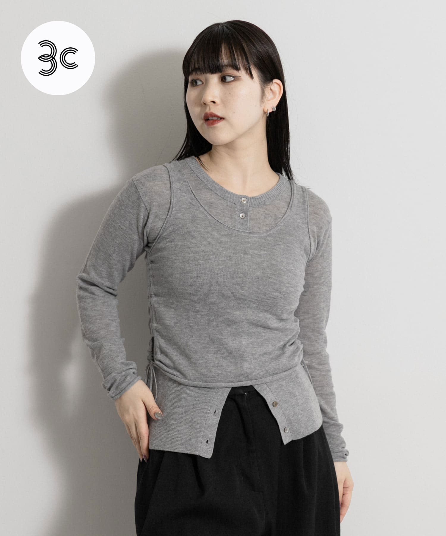 cwtch　LAYERED KNIT TOPS