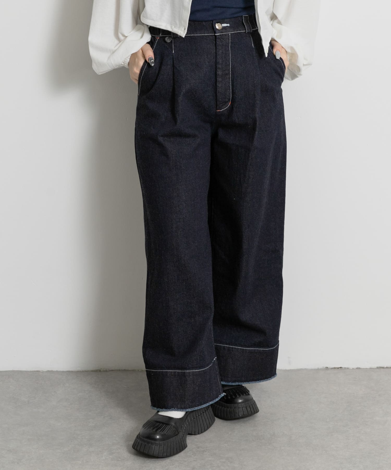 cwtch ORGANIC DENIM WIDEPANTS