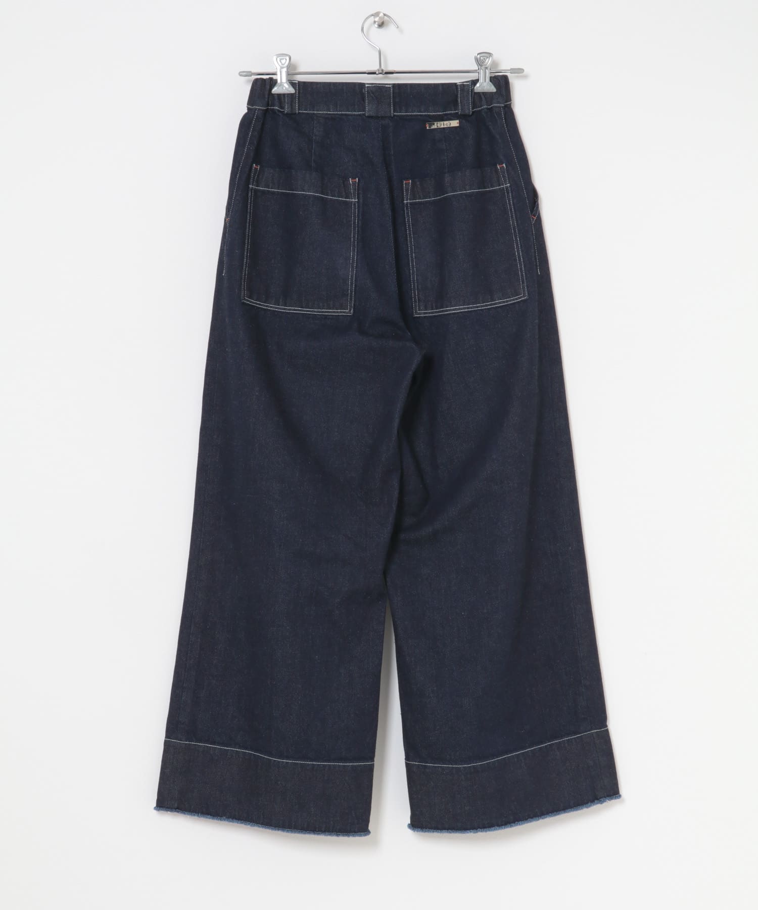 cwtch　ORGANIC DENIM WIDEPANTS INDIGO S