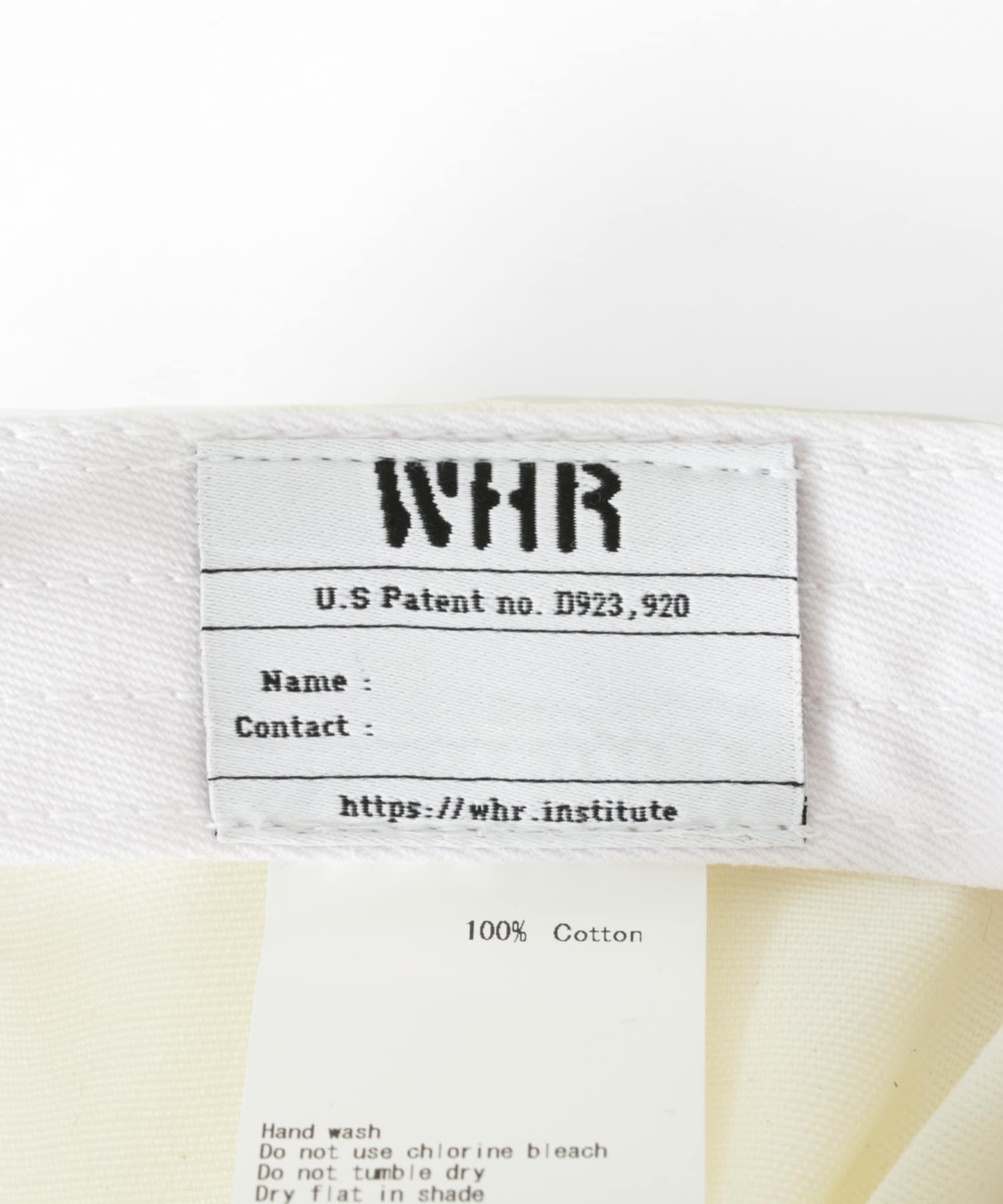 Western Hydrodynamic Research　WHR-EDGE HAT 10WHITE FREE