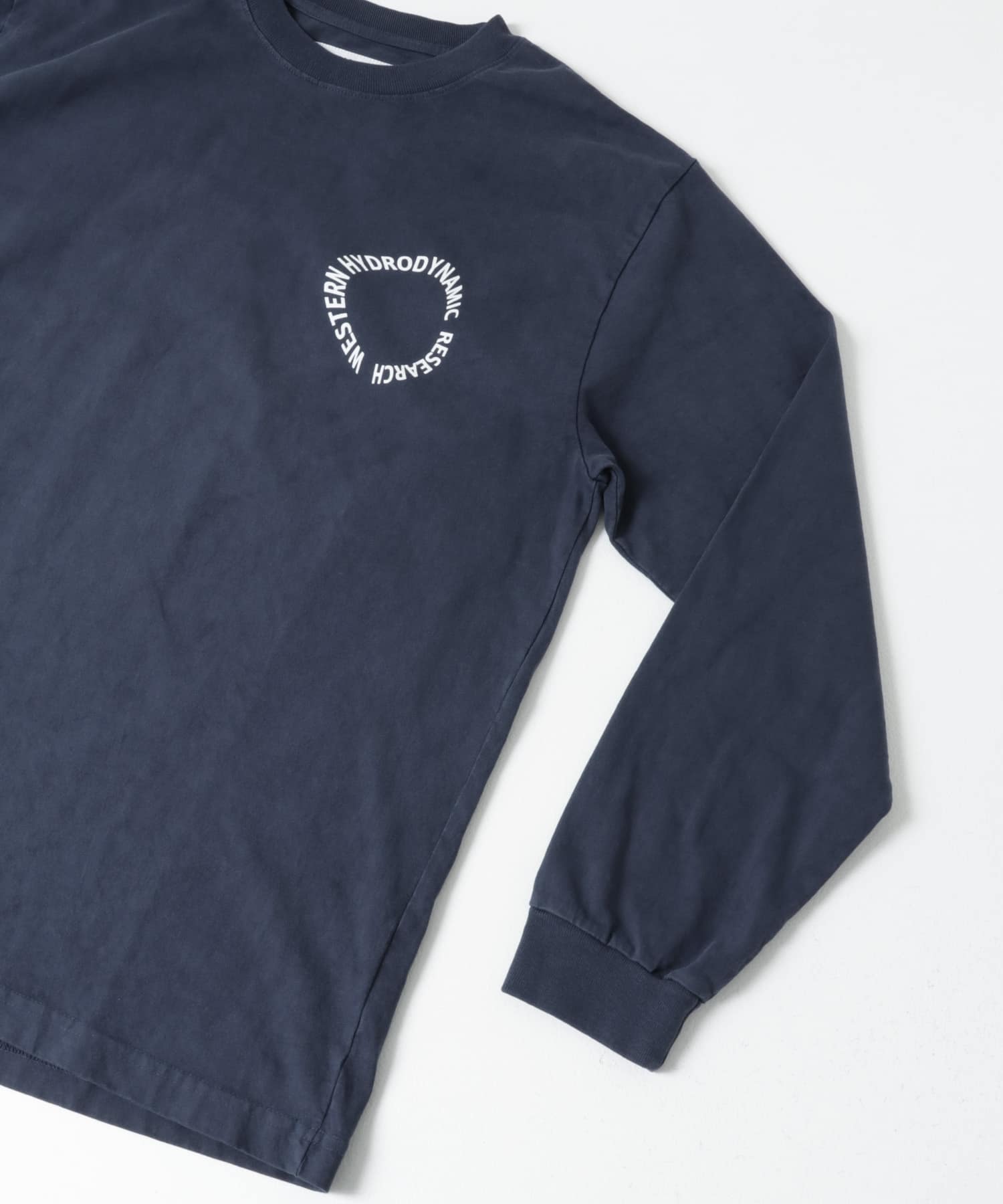 Western Hydrodynamic Research　CIRCLE L/S T-SHIRTS 40NAVY S