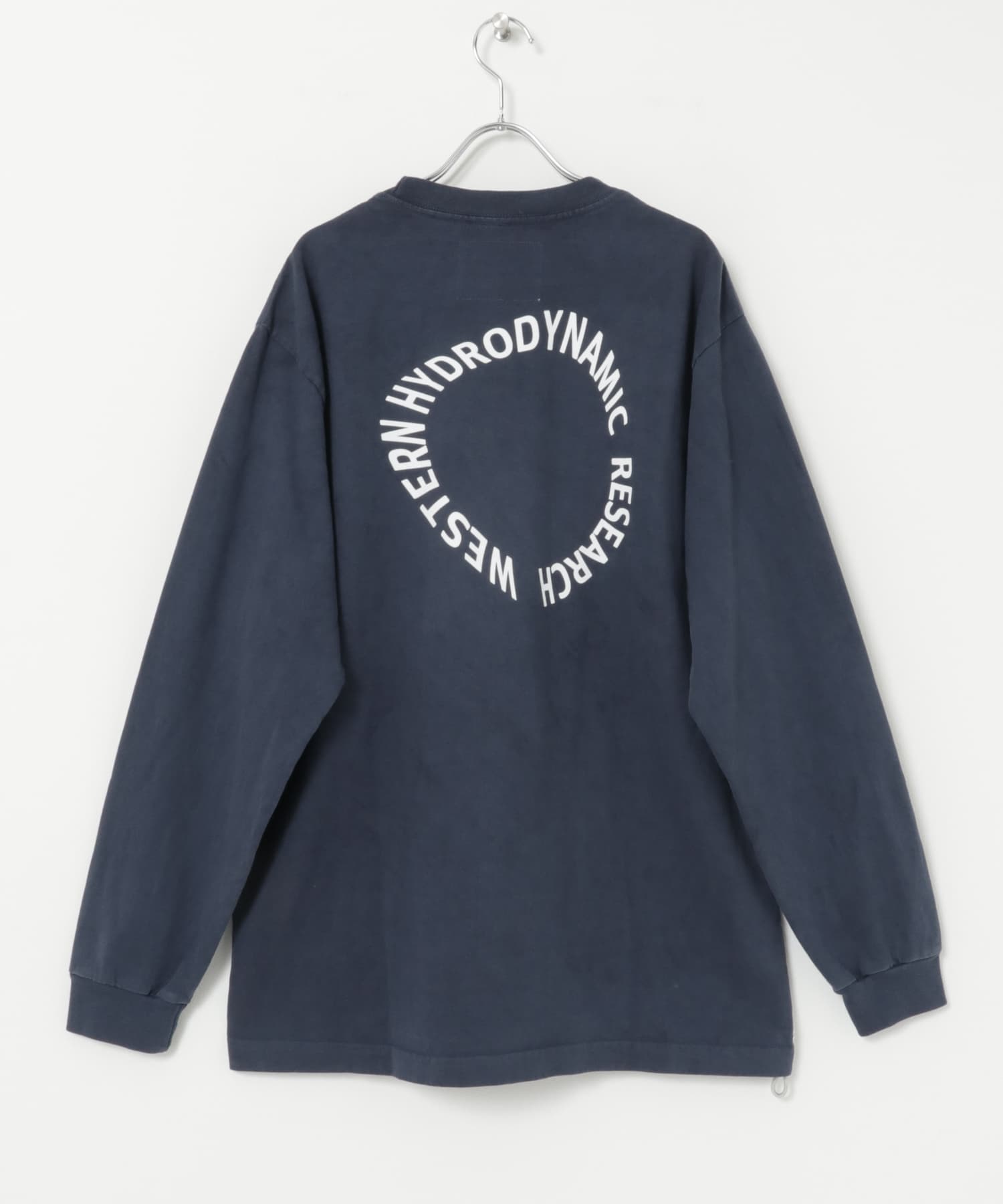 Western Hydrodynamic Research　CIRCLE L/S T-SHIRTS 40NAVY S