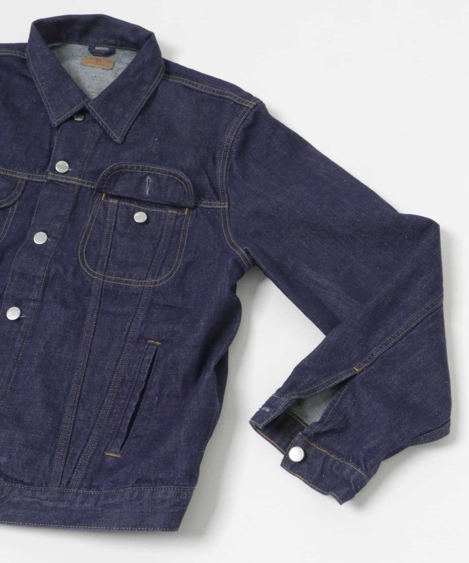 NUDIE JEANS　Danny 40s Redcast DENIM JACKET D.Blue S