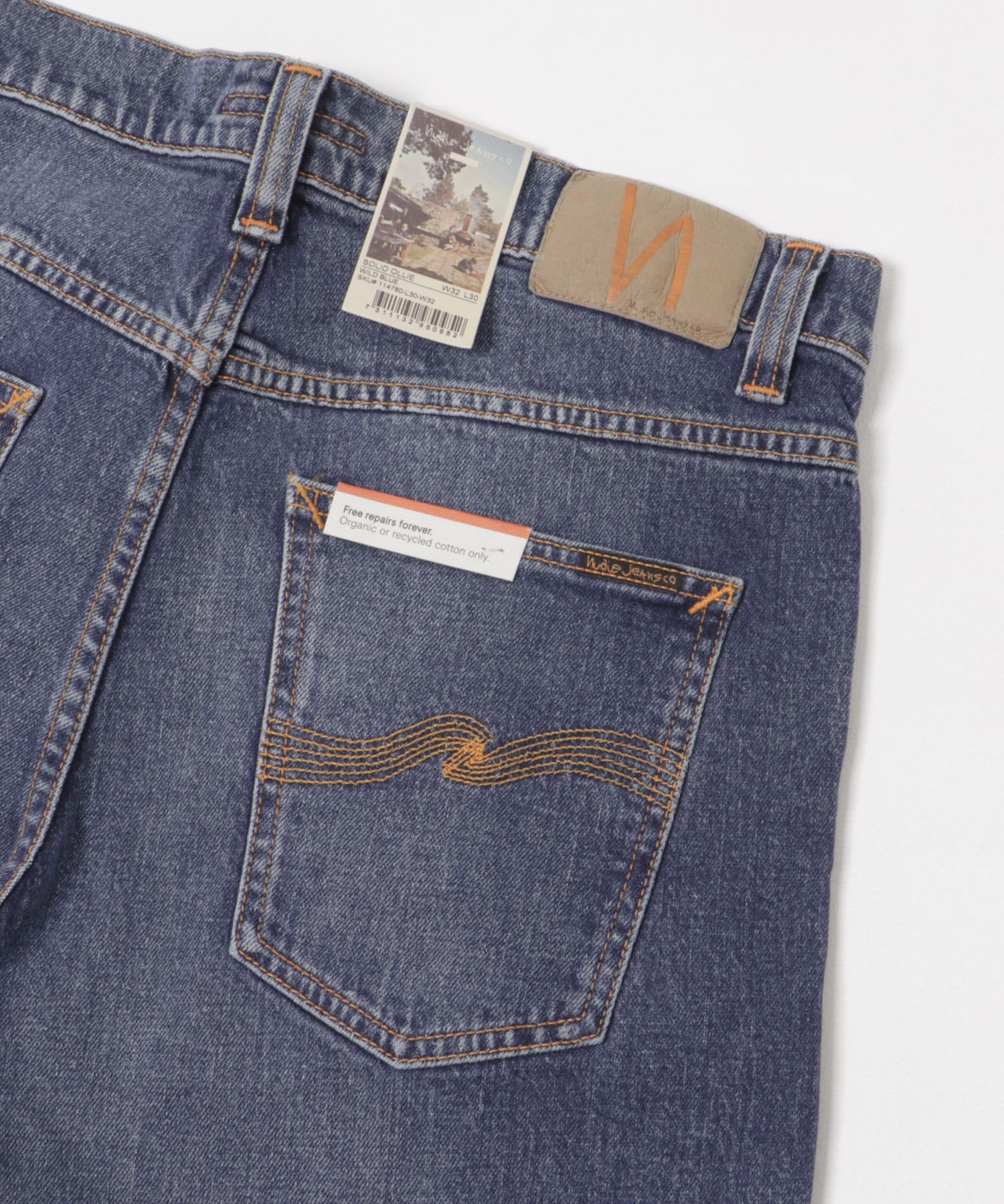 NUDIE JEANS　Solid Ollie-Wild Blue W.Blue 29