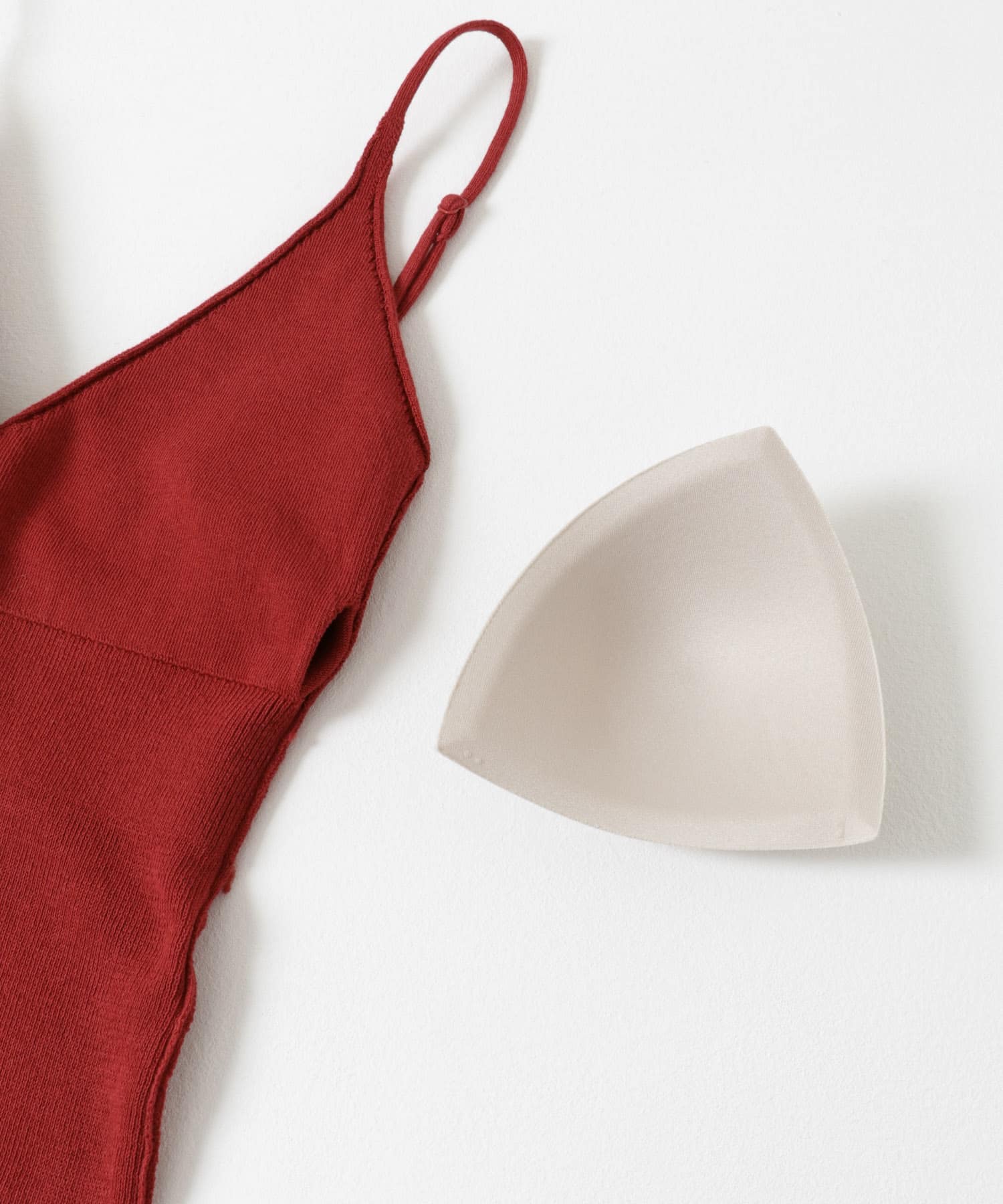 nakes　Organic Cotton Bra Tank Rosehip 1