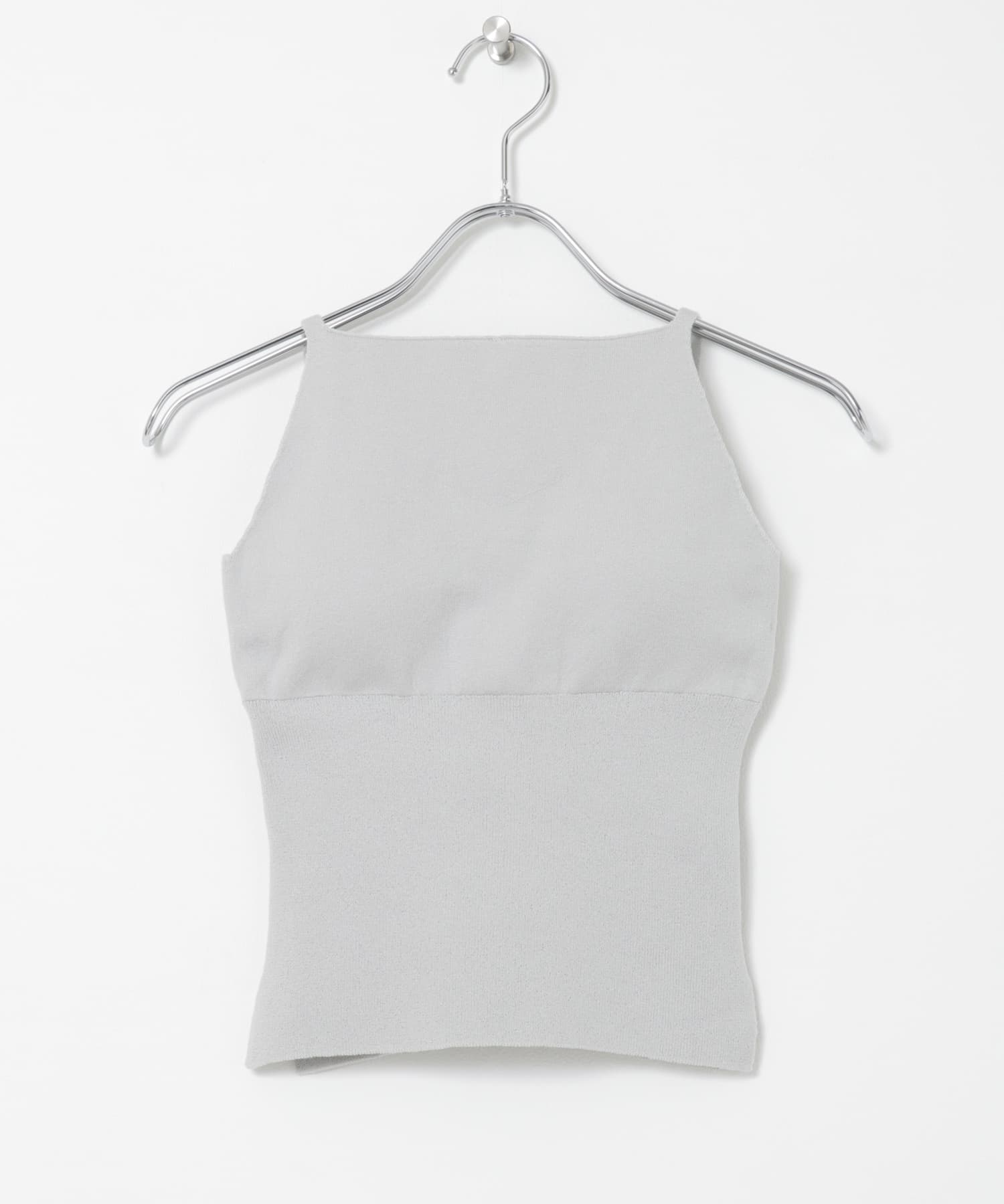 nakes　Cotton Silk Halter Tank