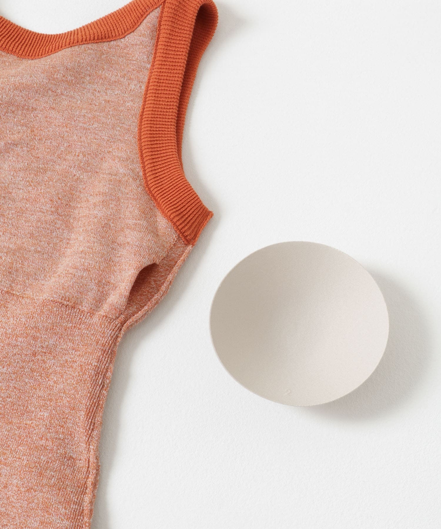 nakes　Summer Wool & Linen Tank Passion Orange 1