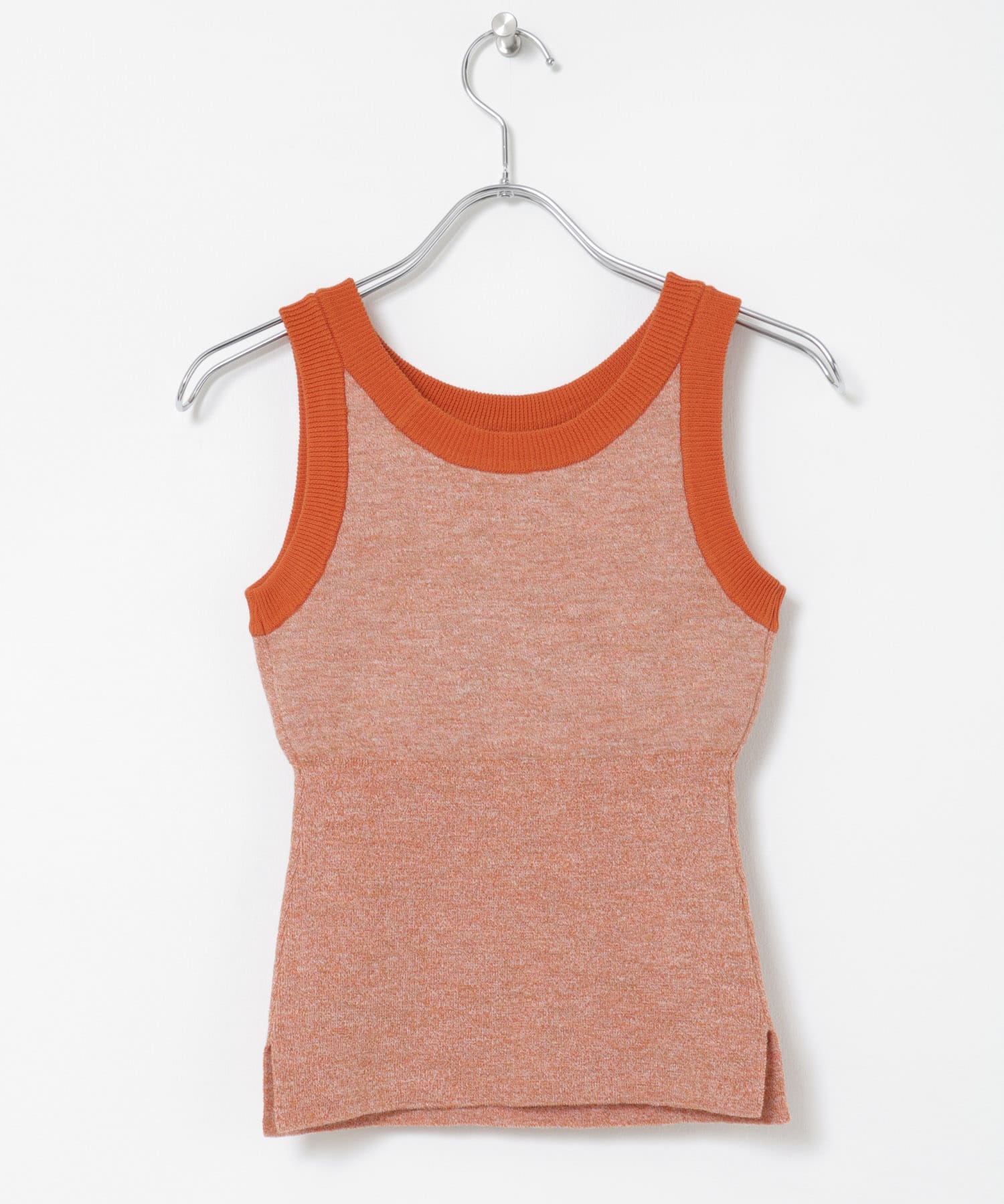 nakes　Summer Wool & Linen Tank Passion Orange 1