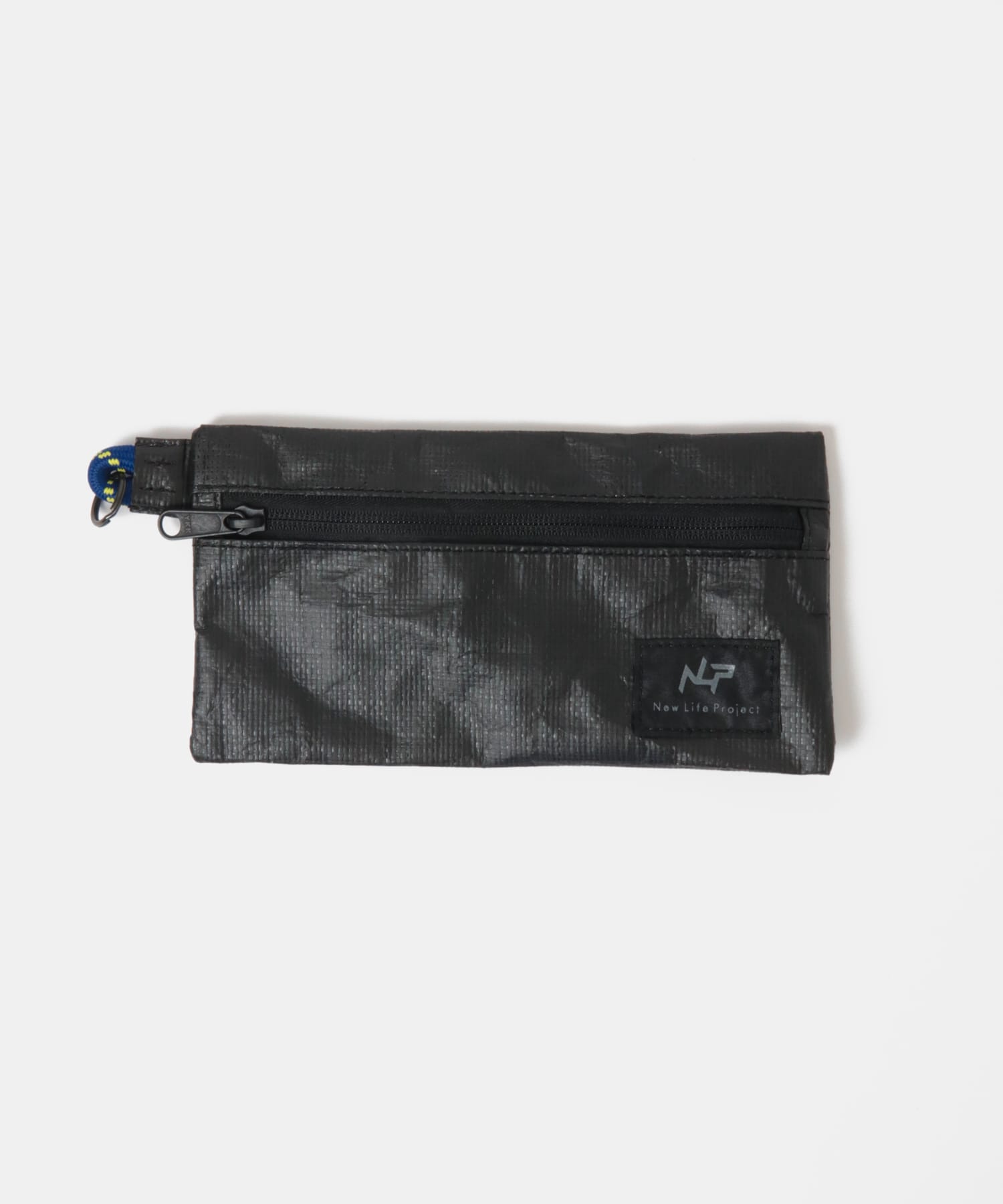 New Life Project　FLAT ZIP POUCH SET BLACK FREE