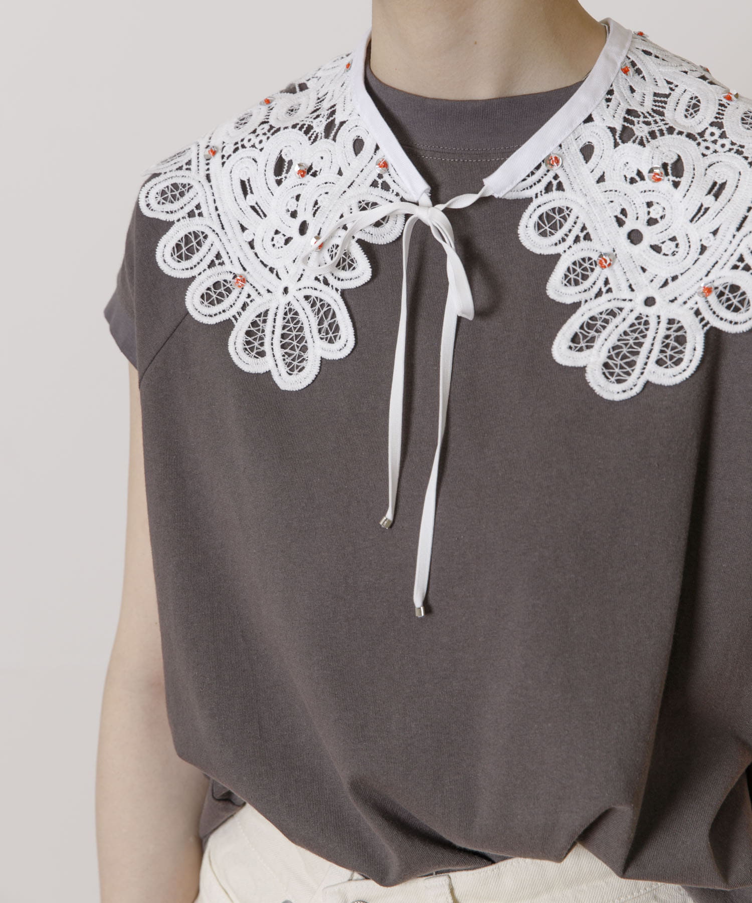 old honey　-OH- 50℃ false collar white FREE