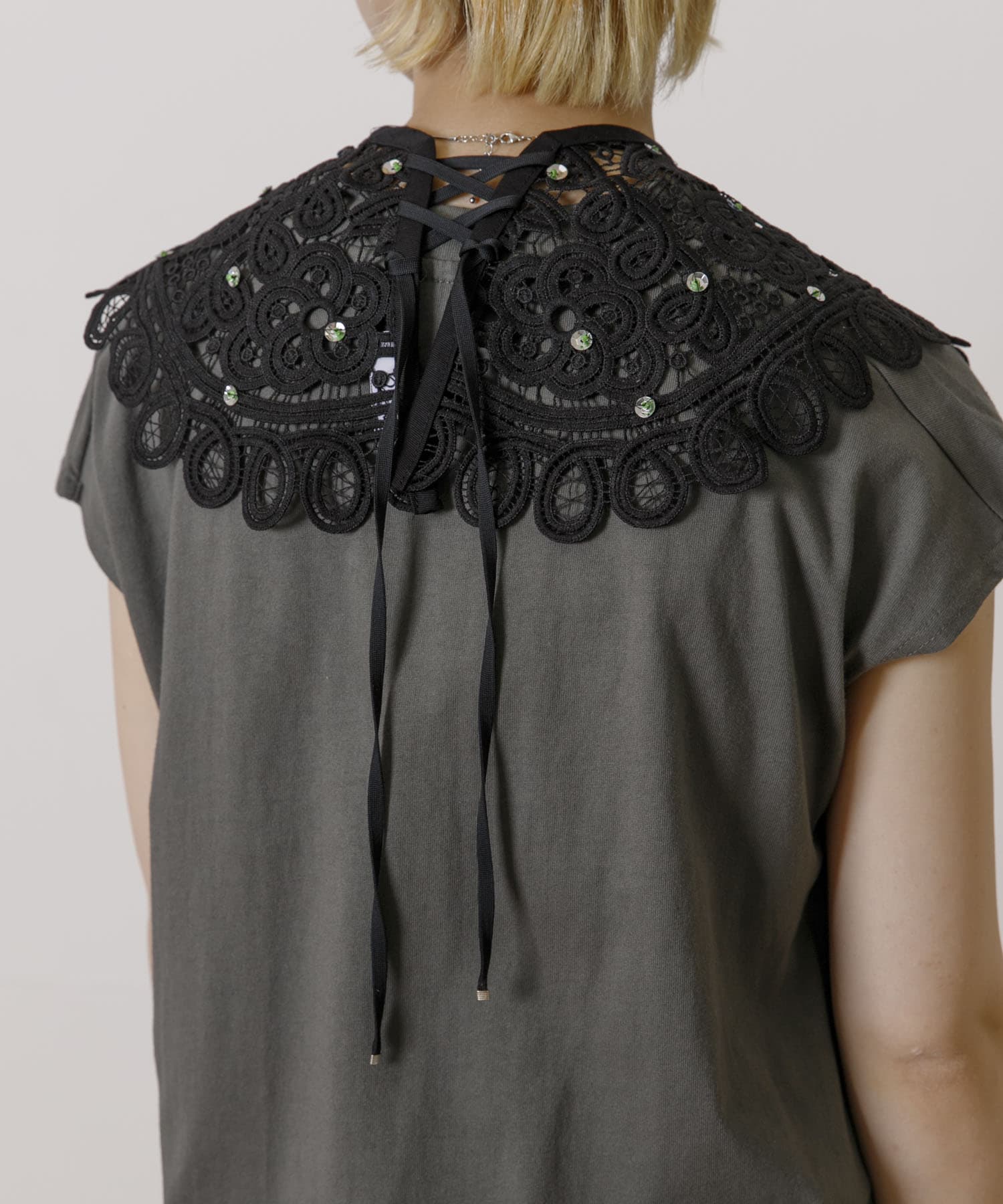 old honey　-OH- 50℃ false collar black FREE