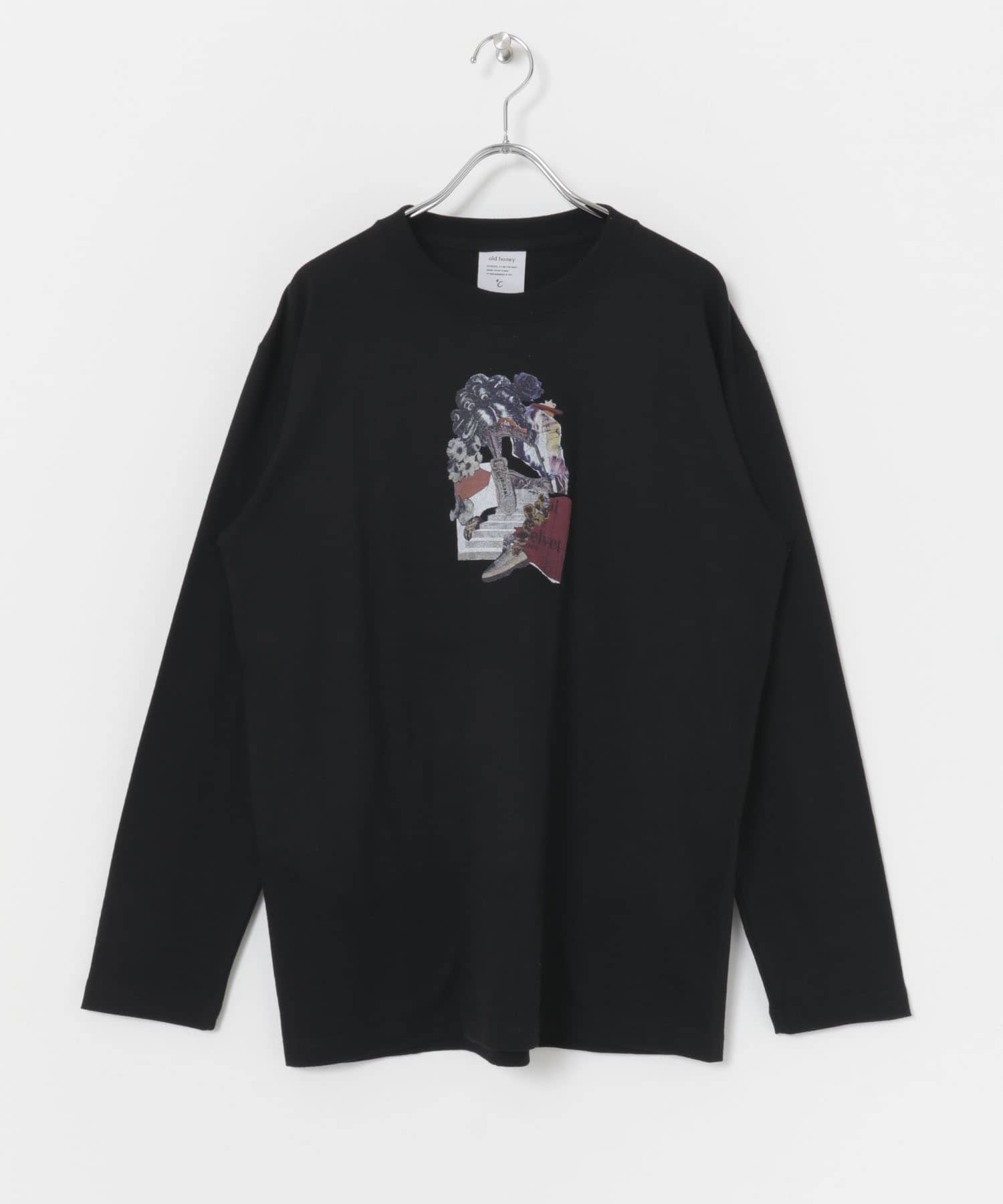 old honey　-OH- 43℃ long T shirts C 6black one
