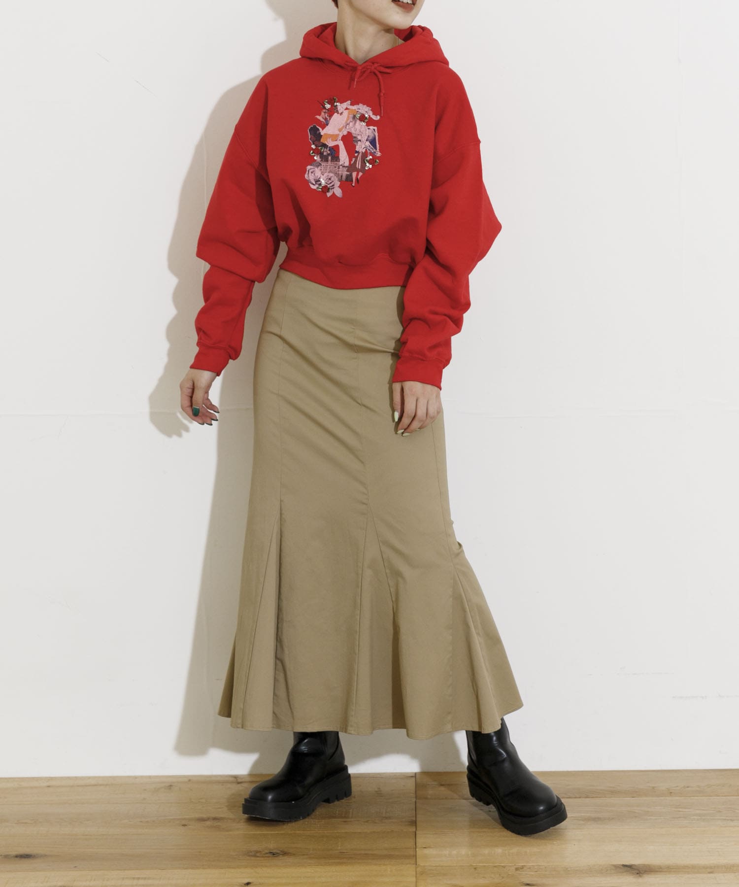 身長：163cm サイズ：one