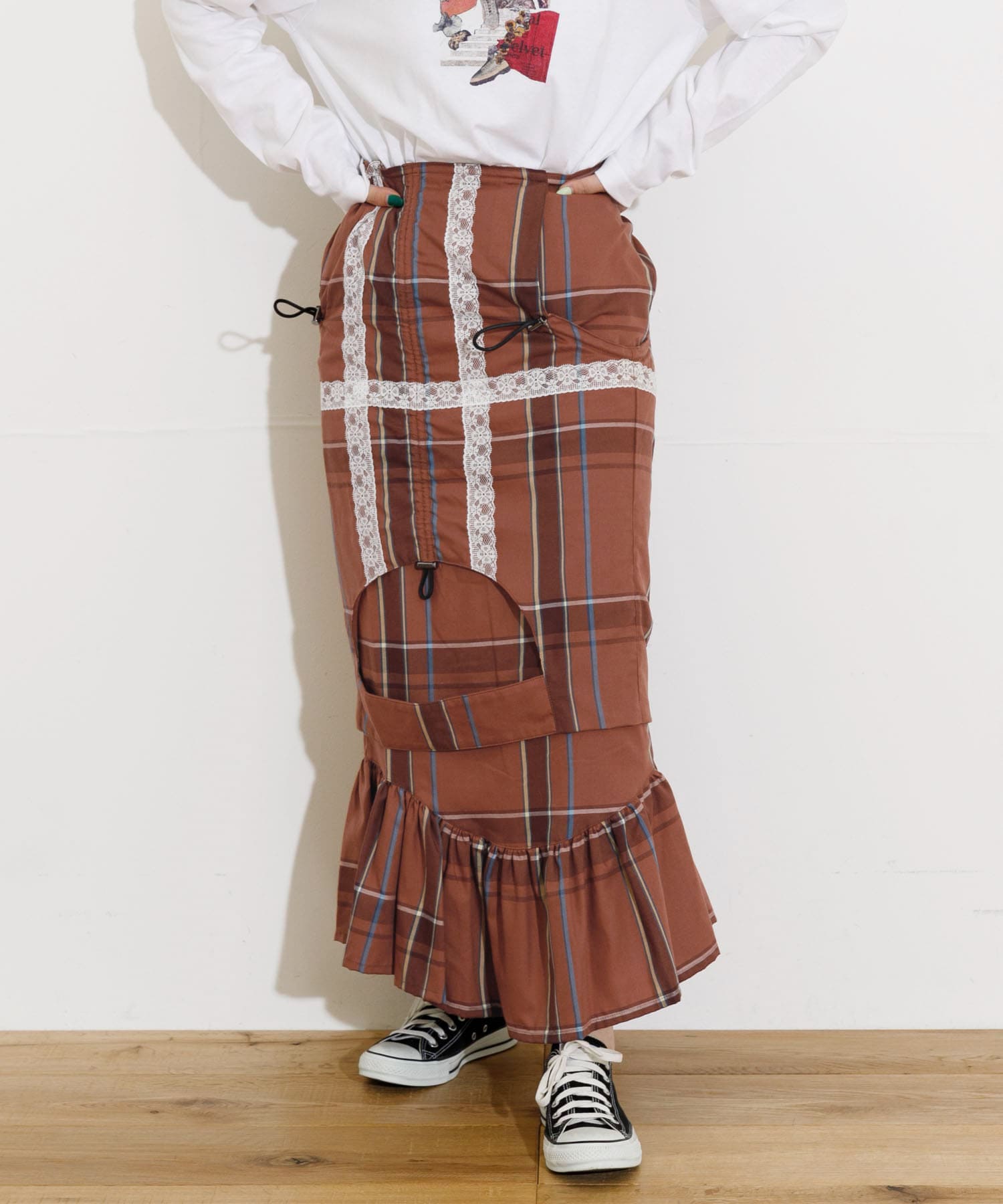 身長：163cm サイズ：one