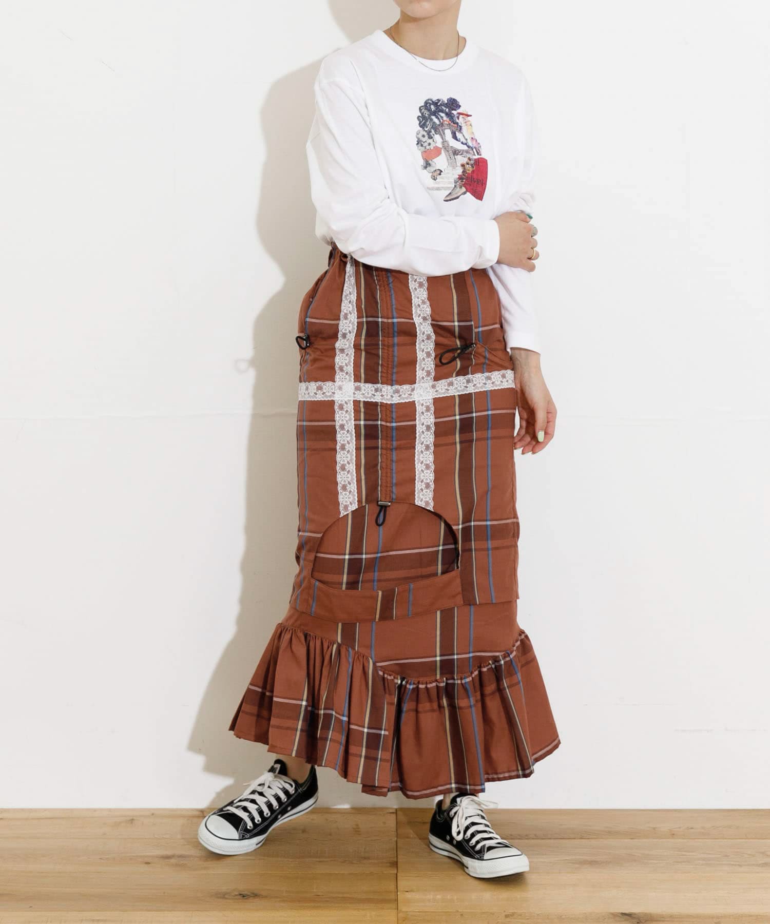 身長：163cm サイズ：one