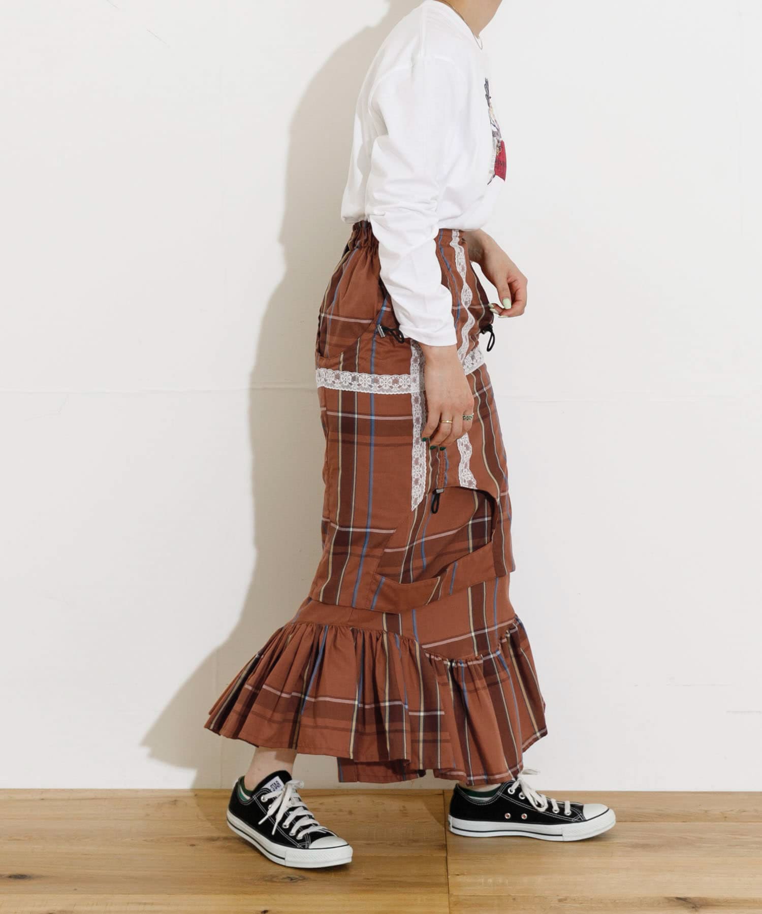 身長：163cm サイズ：one