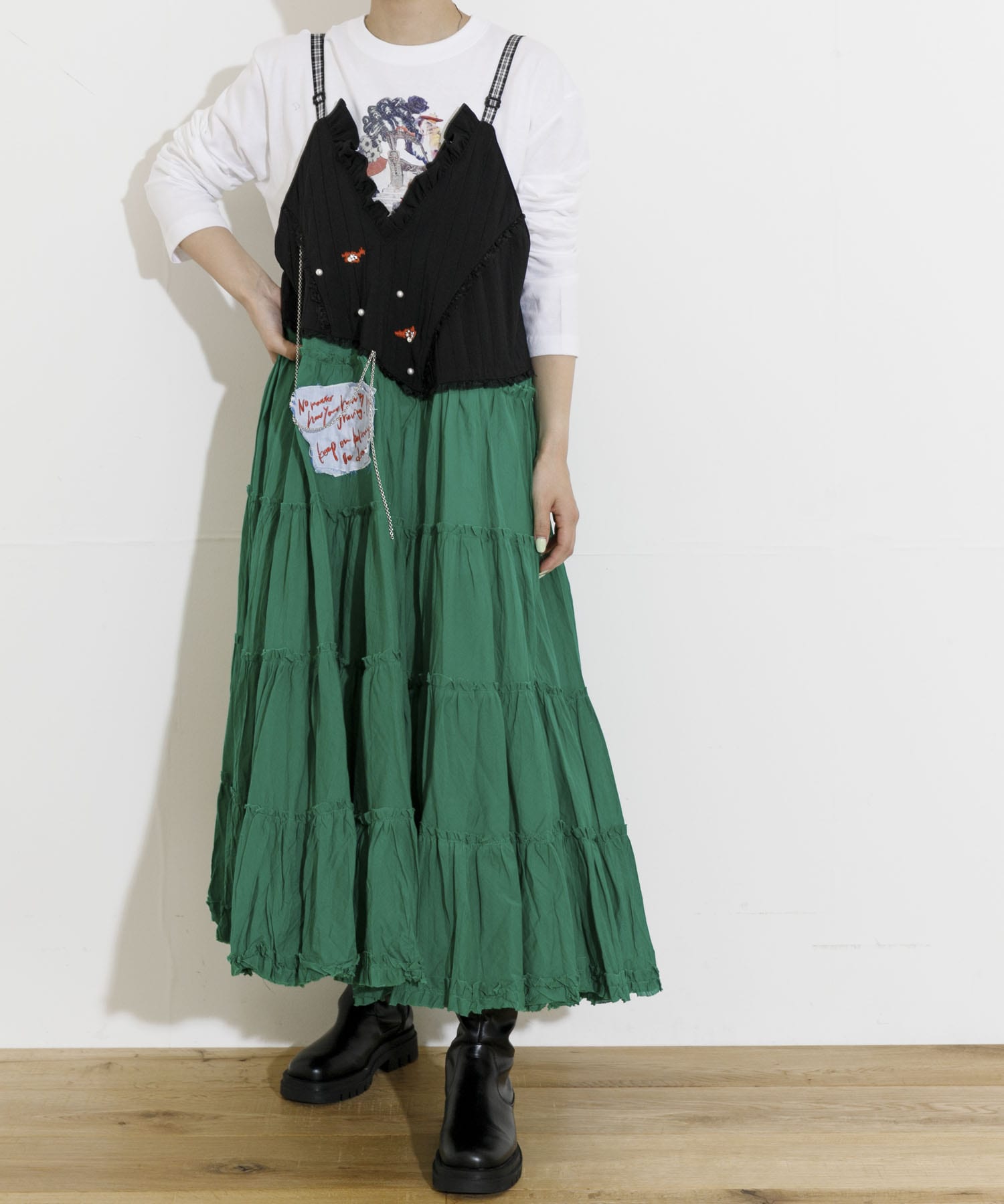 身長：163cm サイズ：one