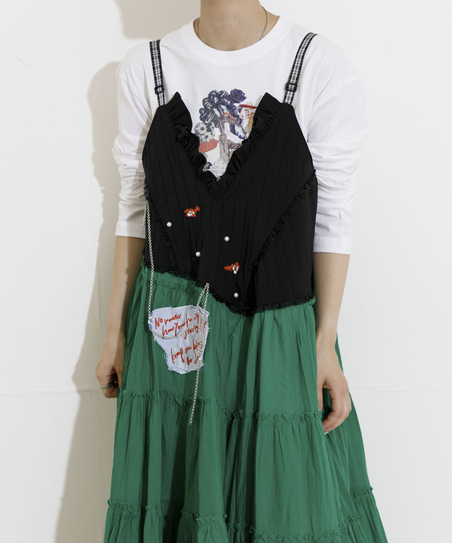 身長：163cm サイズ：one