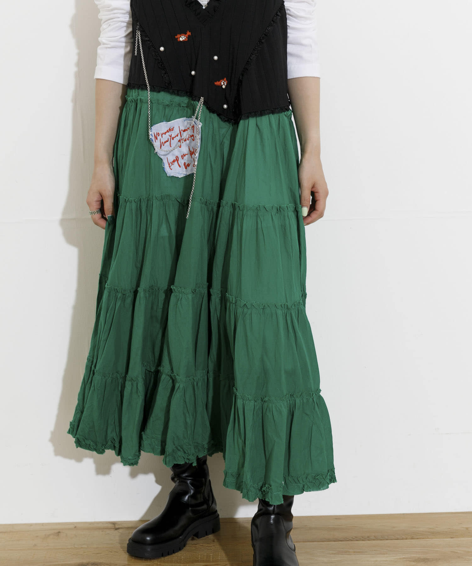 身長：163cm サイズ：one
