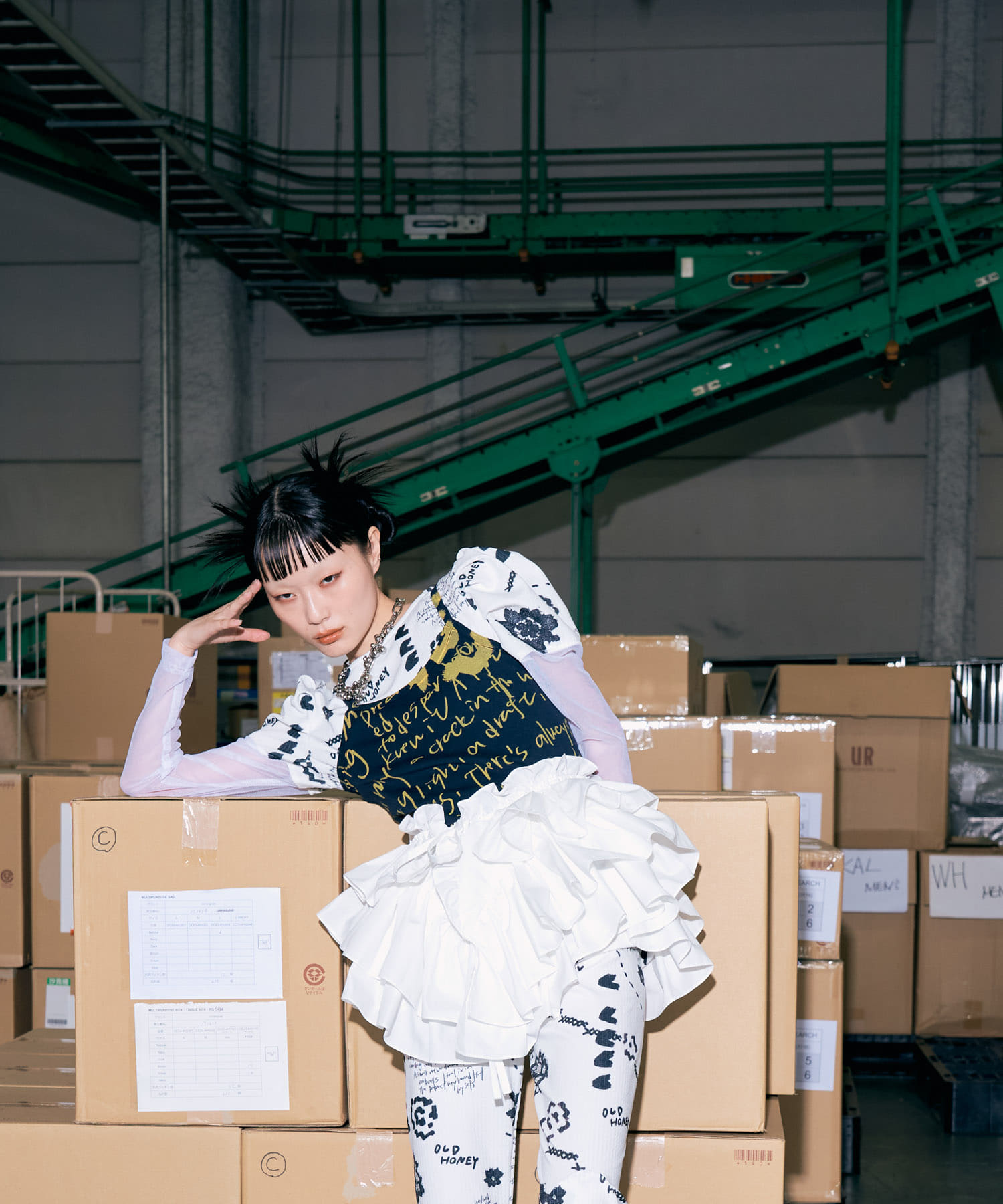 身長：164cm サイズ：one