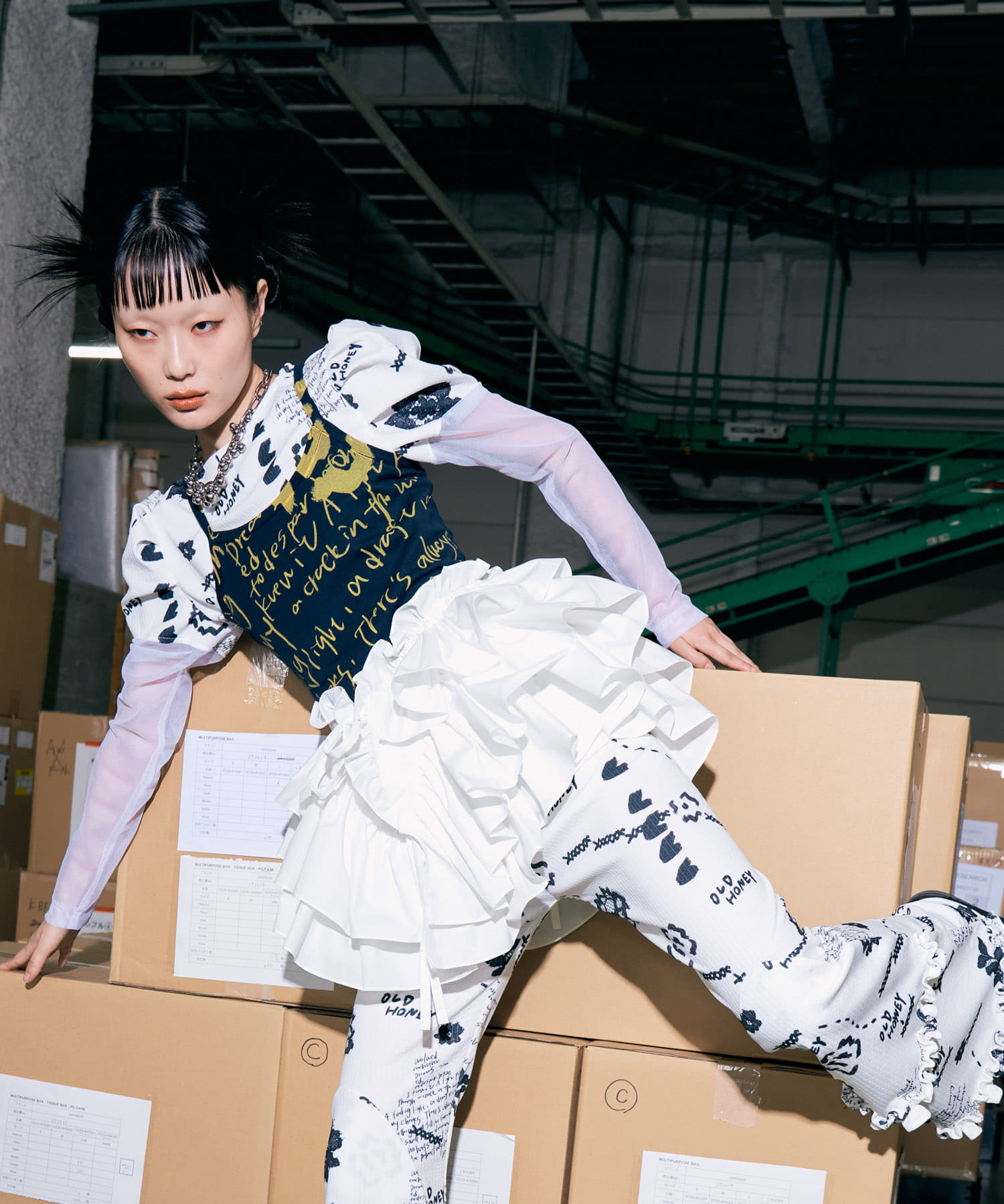 身長：164cm サイズ：one