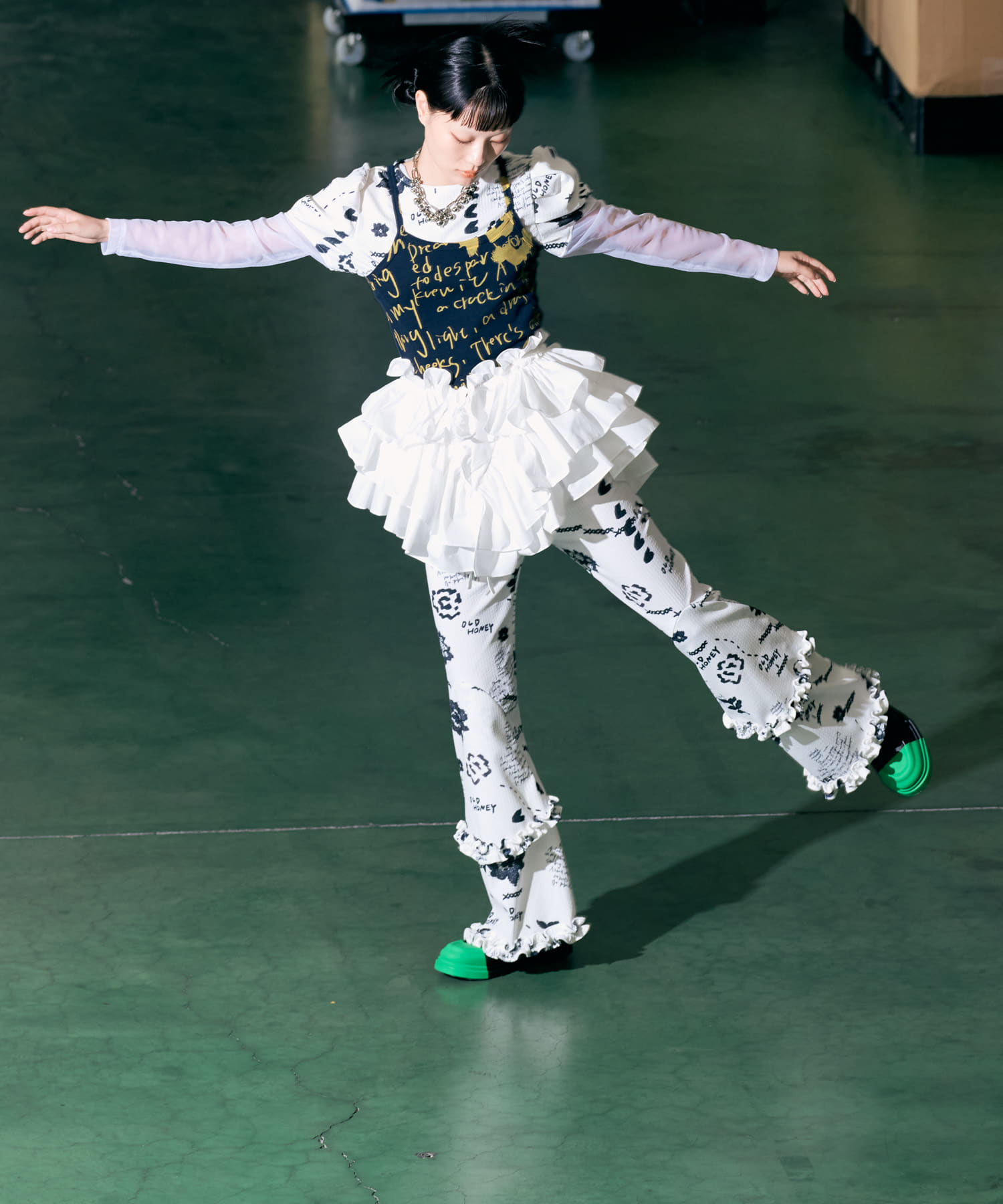 身長：164cm サイズ :one