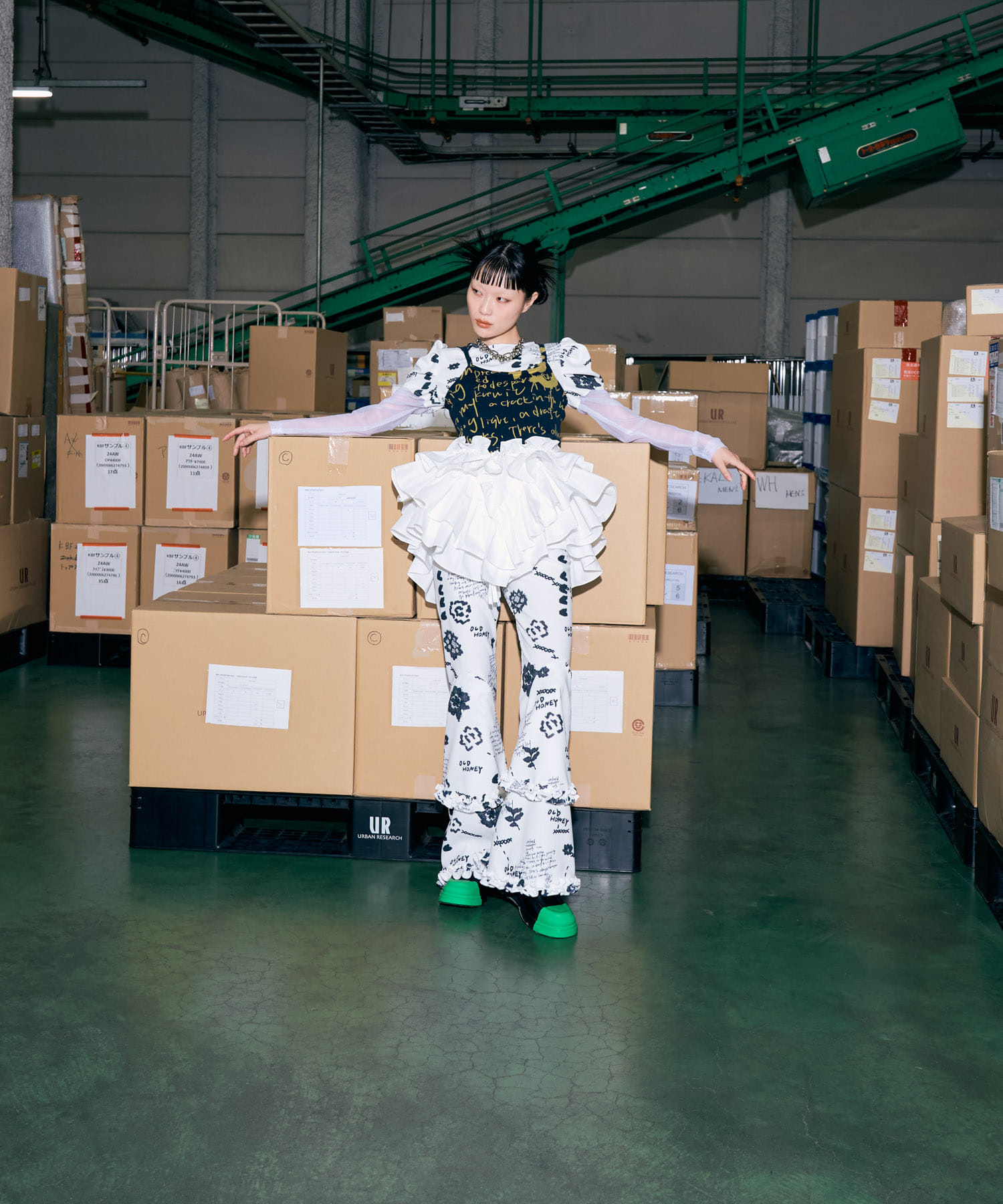 身長：164cm サイズ :one