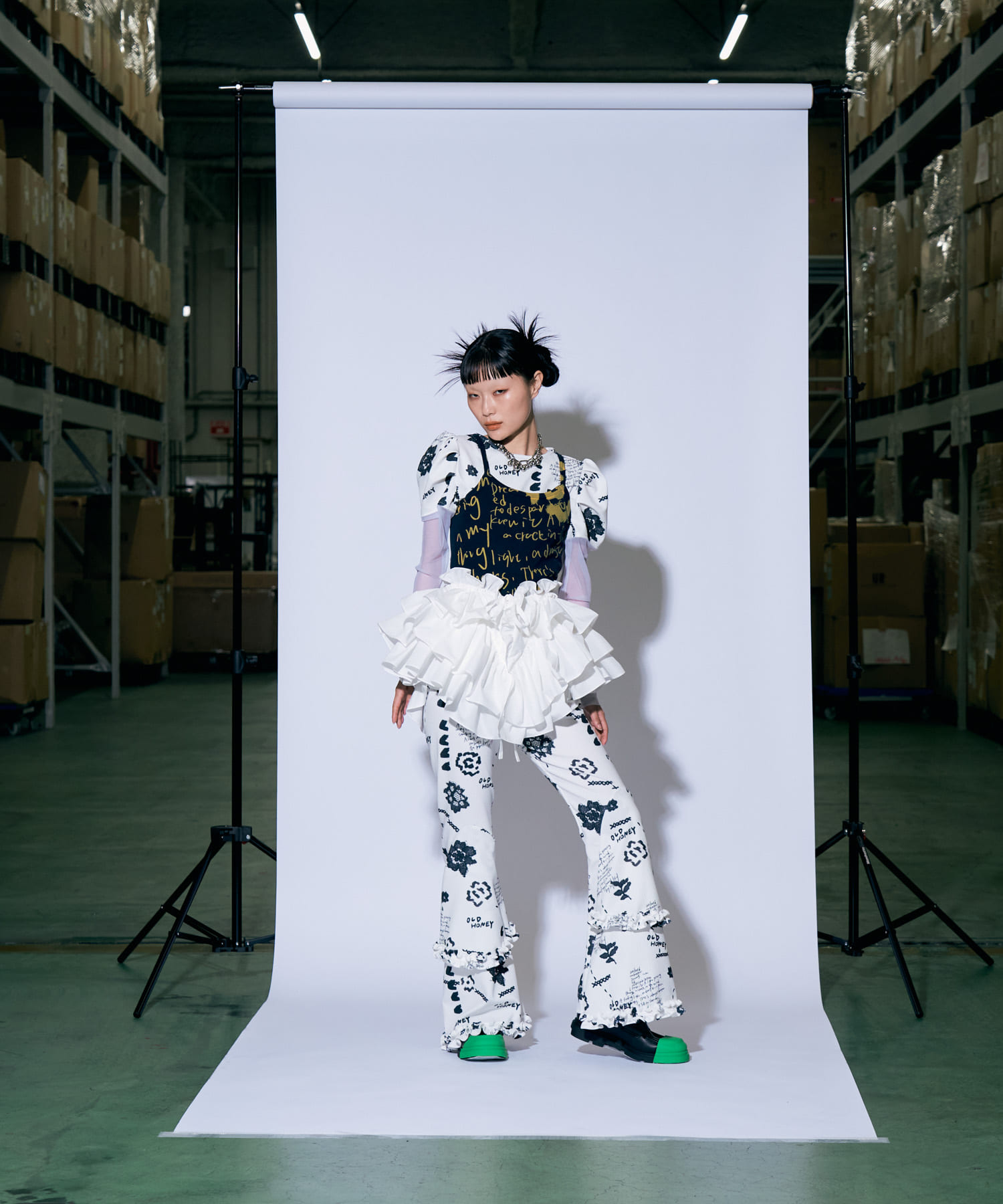 身長：164cm サイズ :one