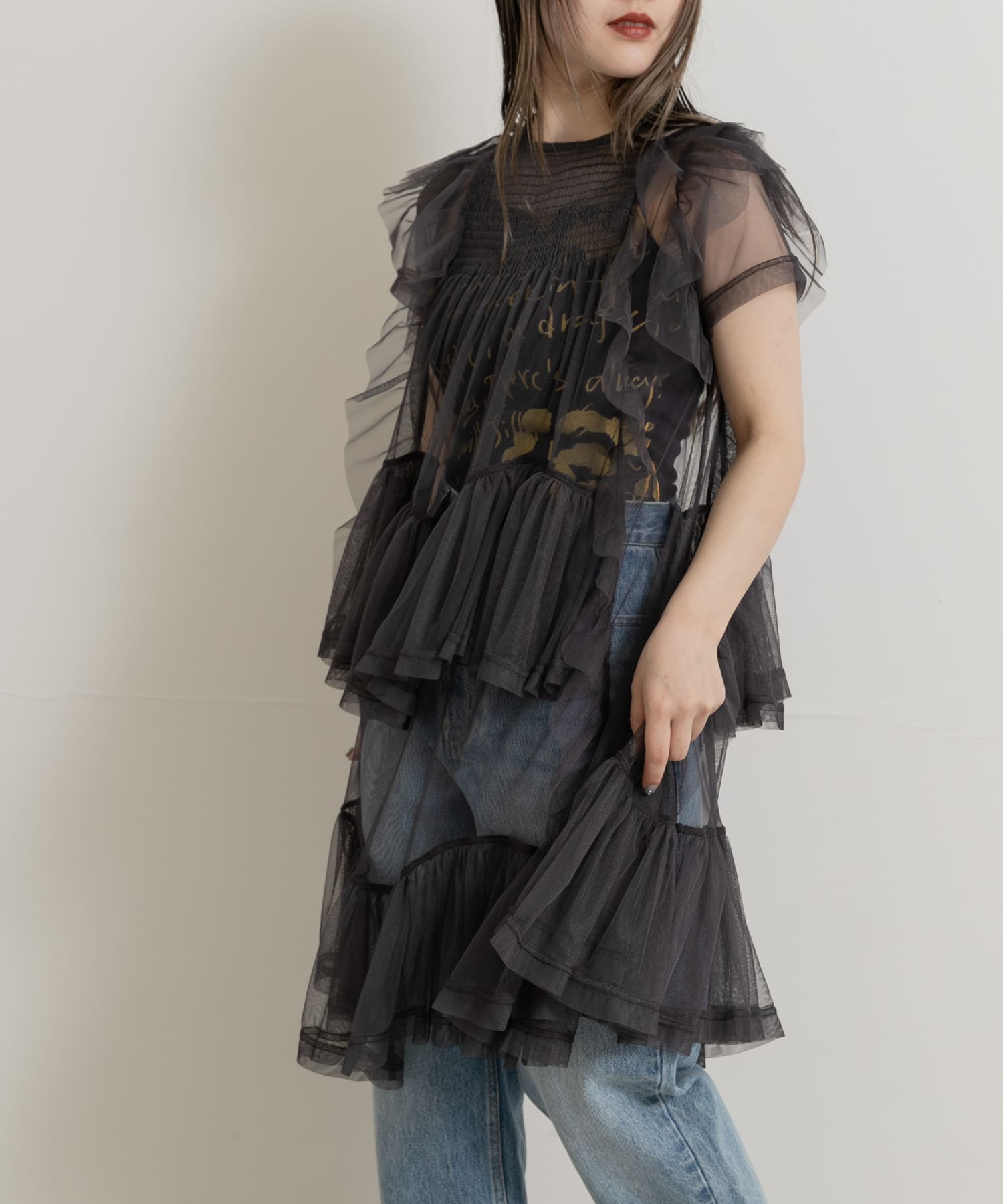 身長：156cm サイズ :one